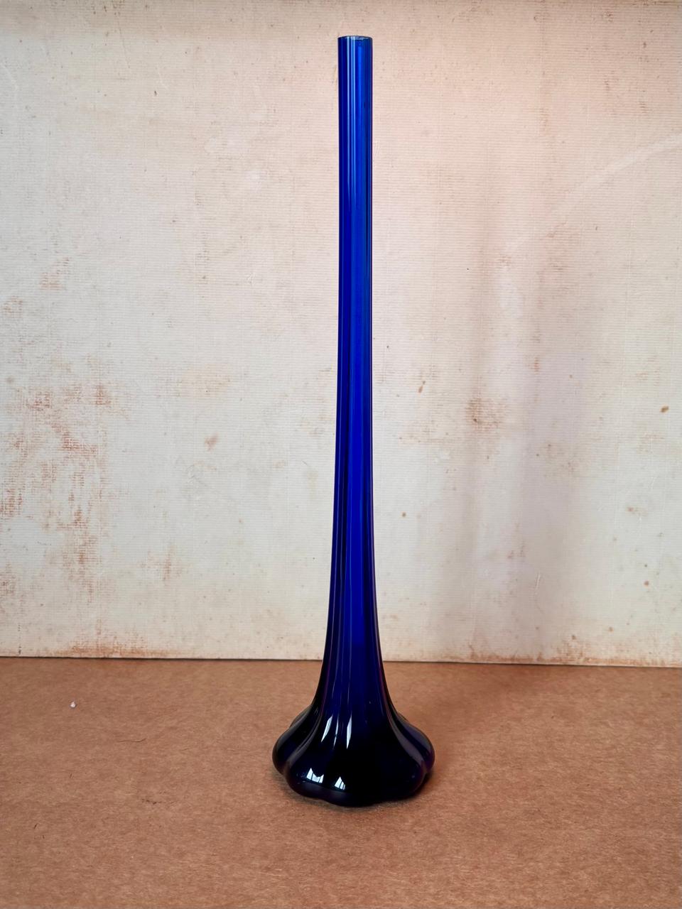 Vaso solifleur em vidro azul, 30 cm (DMCPS_620)