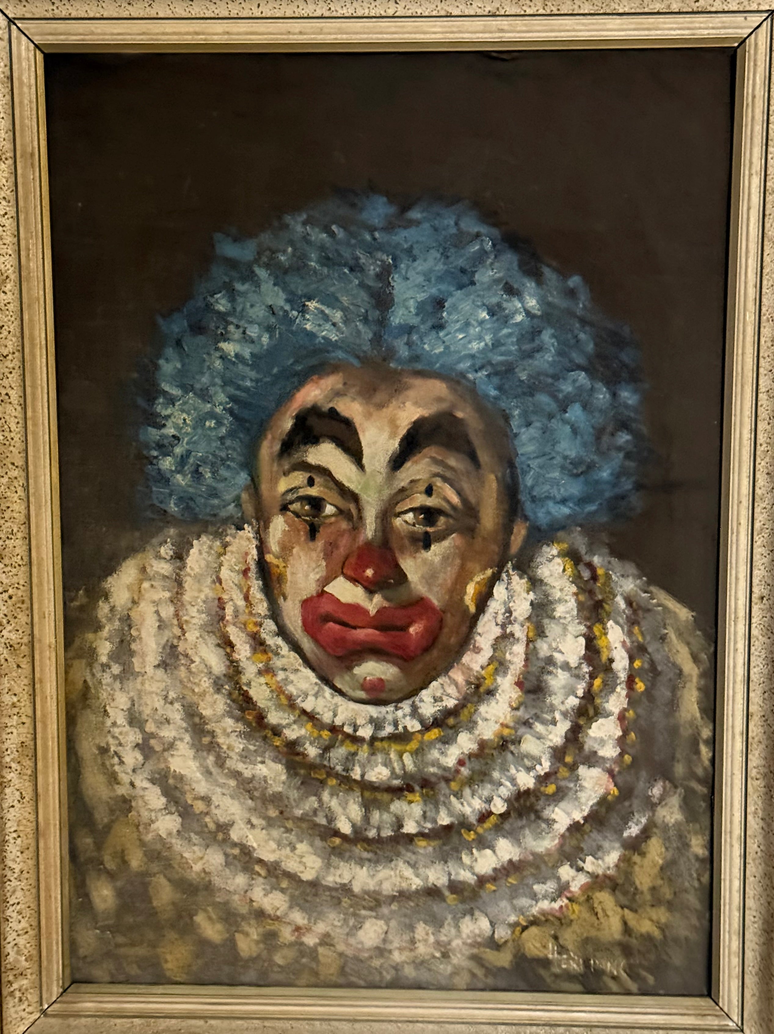 Quadro Antigo “Palhaço” | Pintura Original Assinada