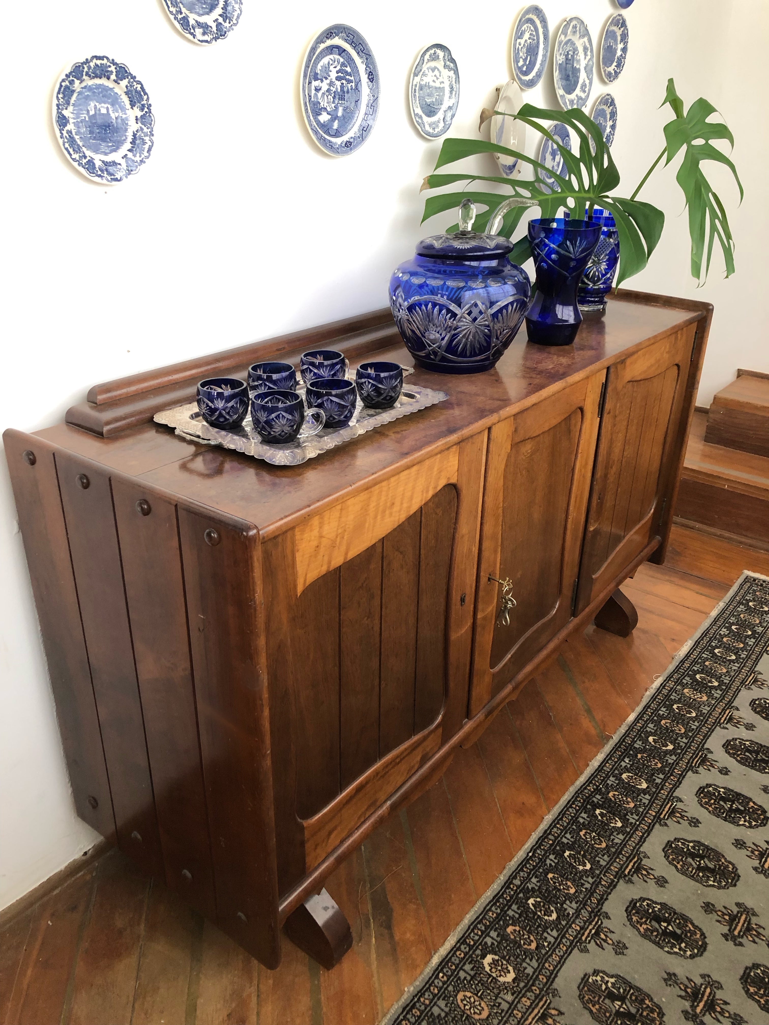 Buffet aparador Cimo original em madeira maciça década 50/60 Art Déco
