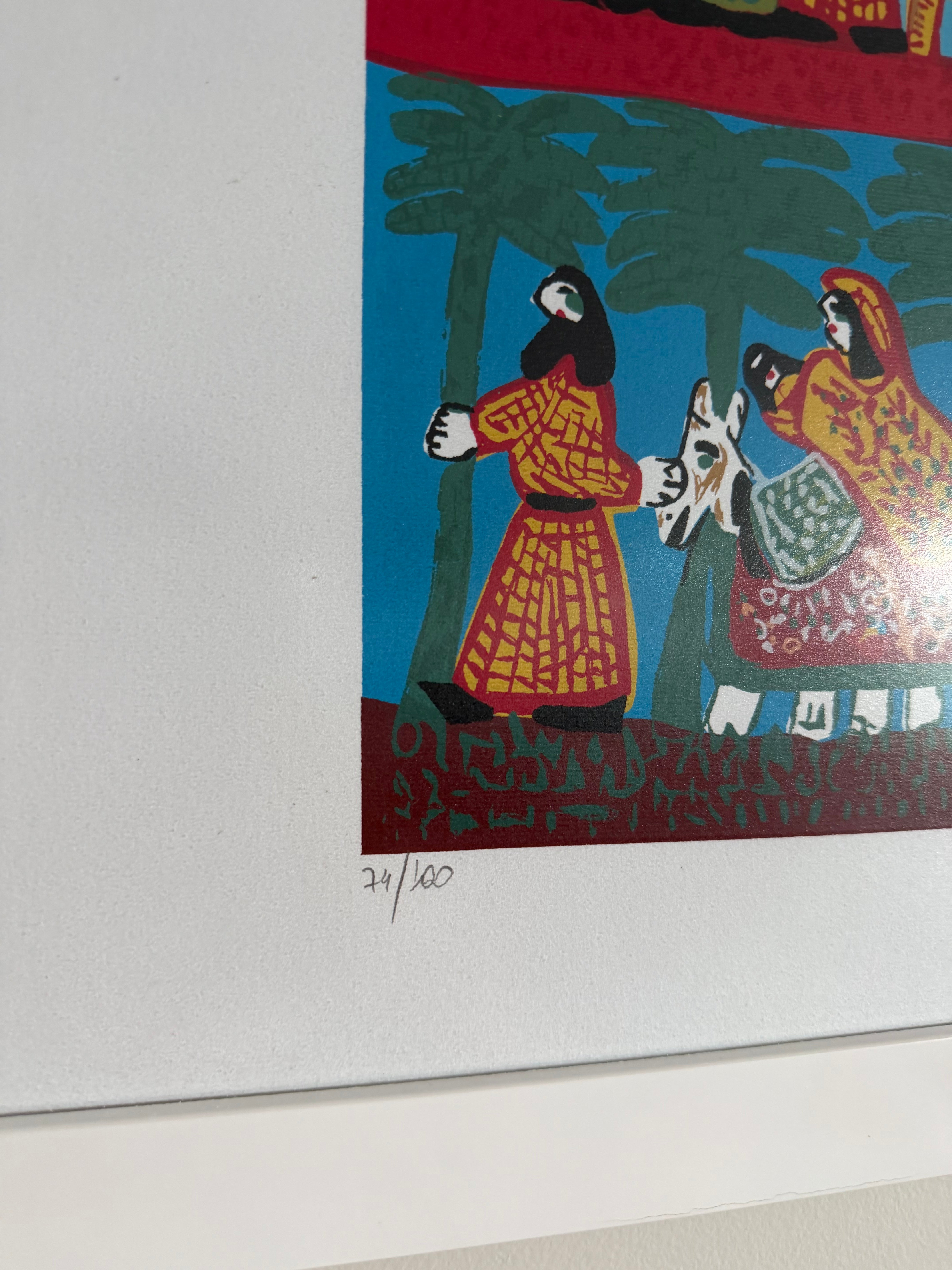 Quadro Natividade serigrafia Antonio Poteiro 