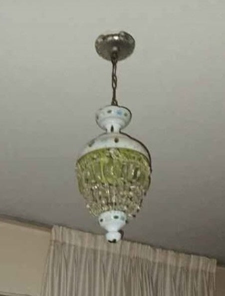 Lustre Pendente Cristal Verde