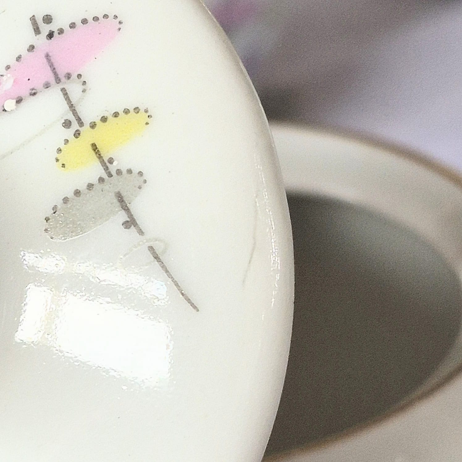 Conjunto de café  / chá  em porcelana vintage Renner. Um mimo. Perfeito estado!