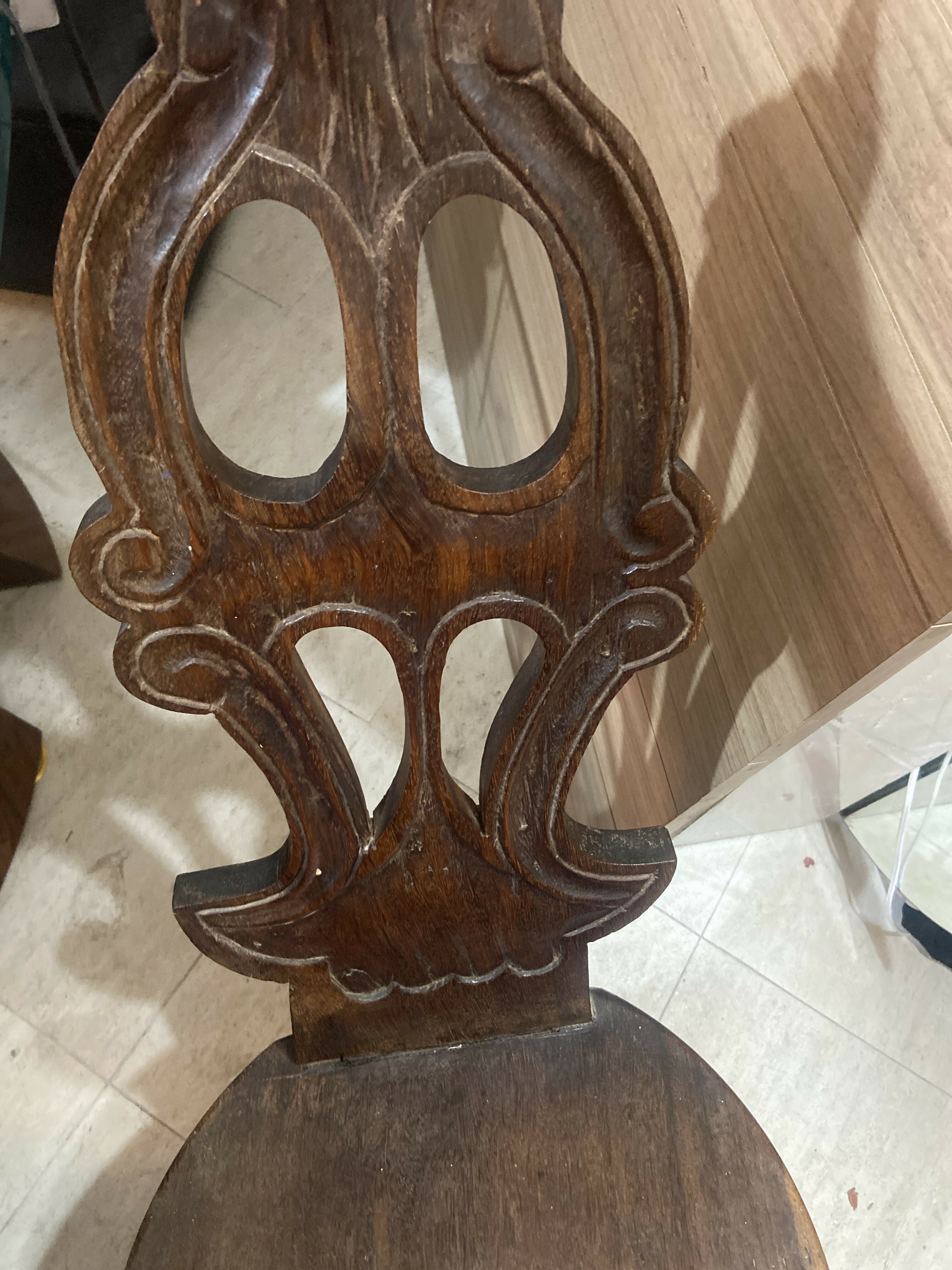 Cadeira de Madeira Colonial Rústica