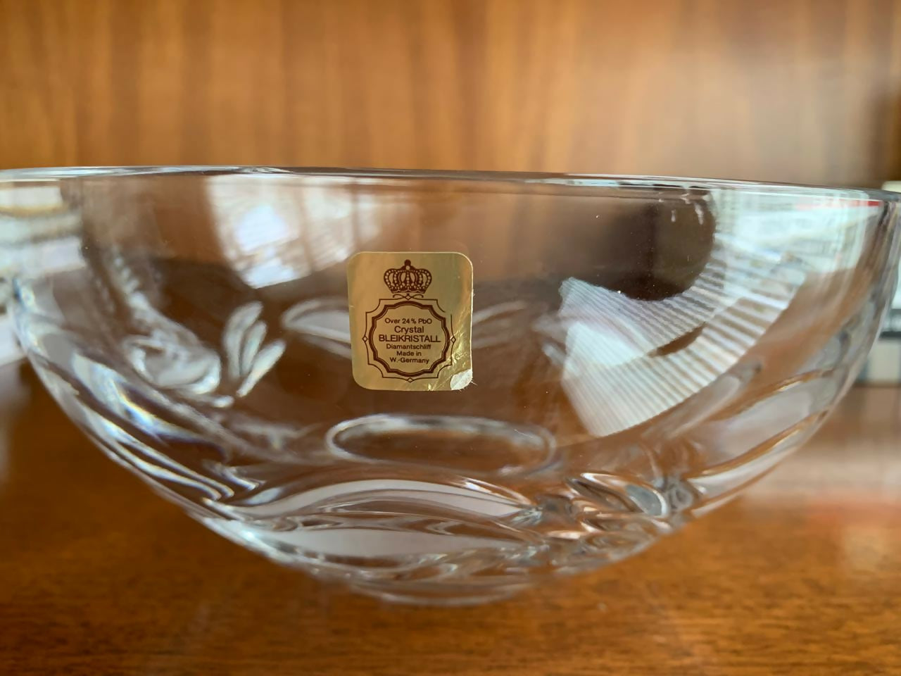 Bowl em cristal alemão Bleikristall