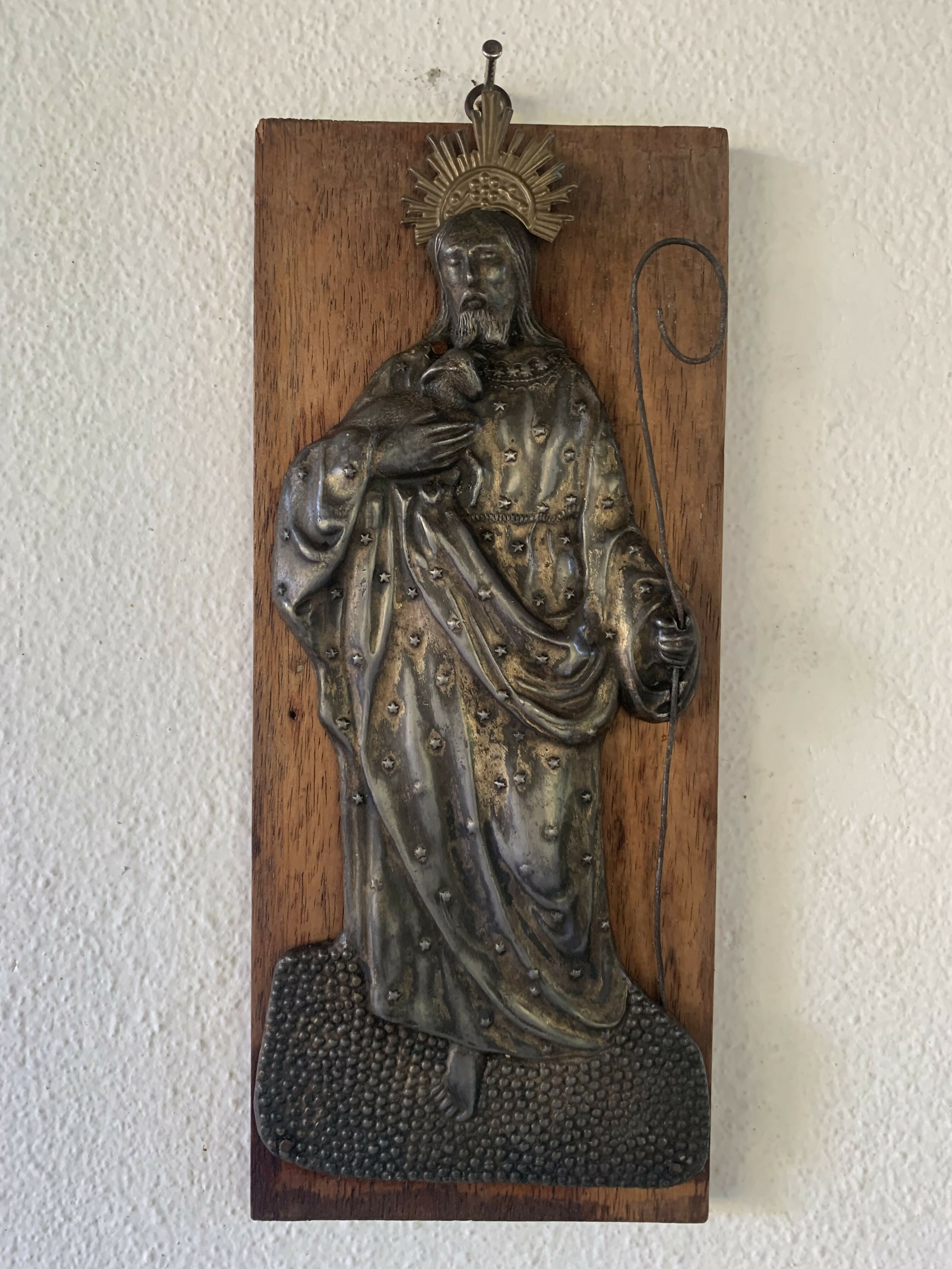 Figura Imagem São João Batista em ferro batido