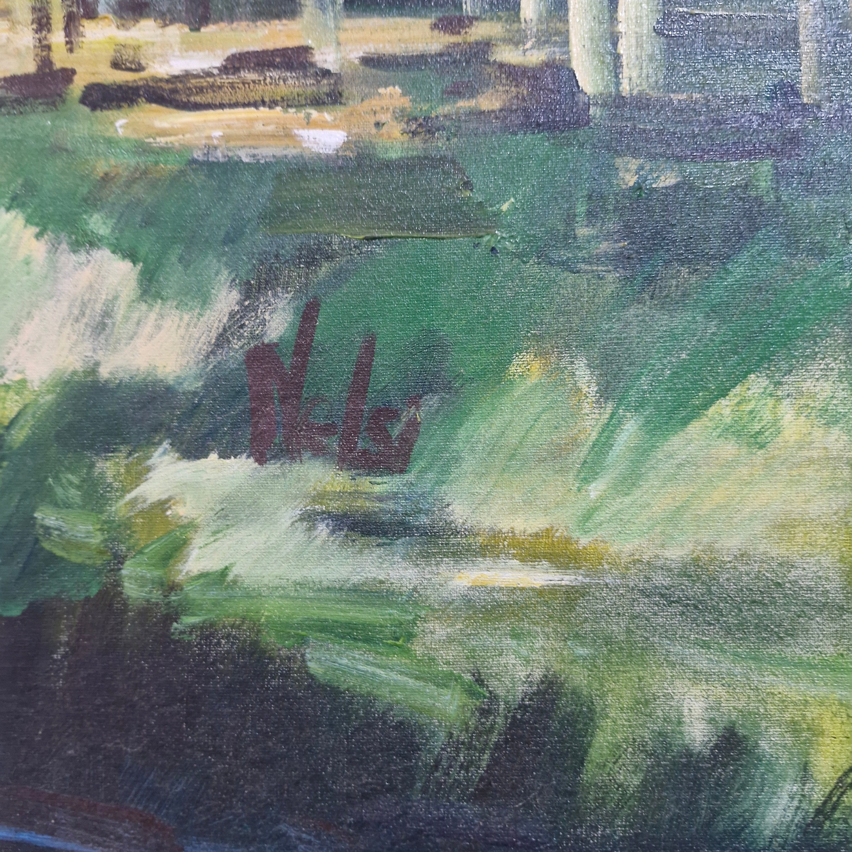Quadro ost Paisagem Campestre.
