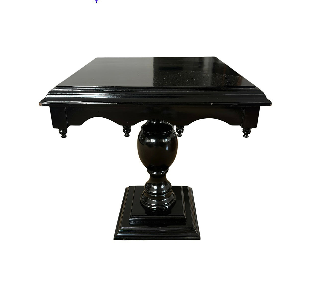 Mesa de apoio / mesinha lateral ebanizada