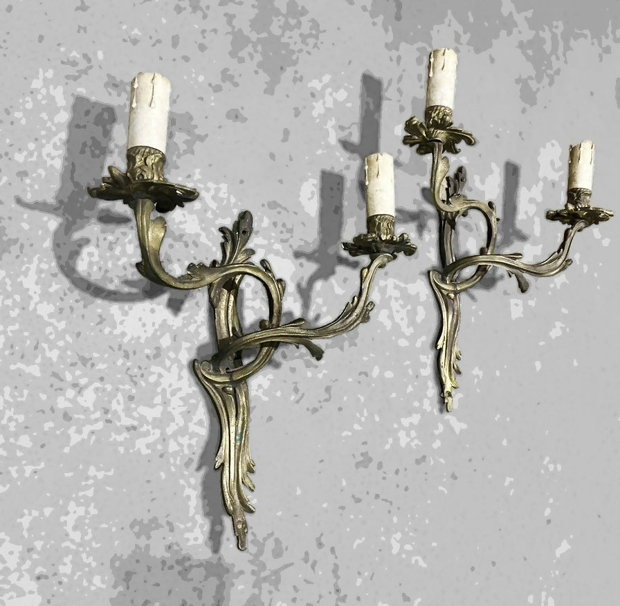 Arandelas antigas (latão) - estilo clássico