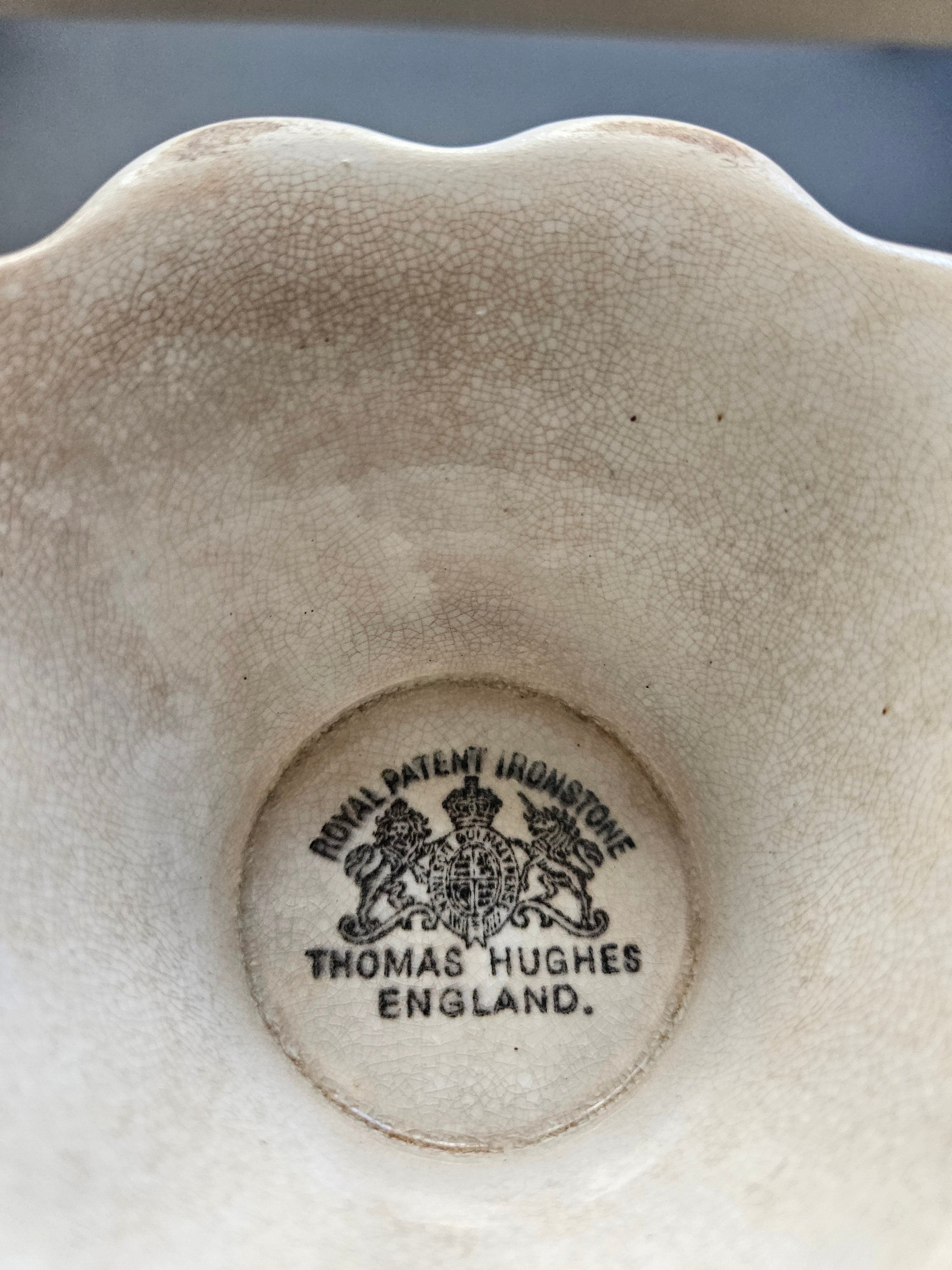 Fruteira Pedestal Ironstone Inglès Thomas Hughes