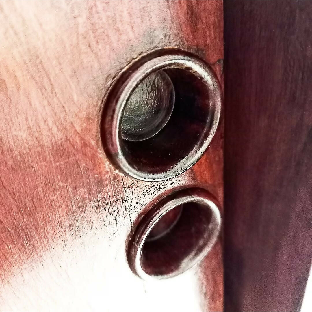 ESTANTE EM JACARANDÁ E FERRO ANOS 60