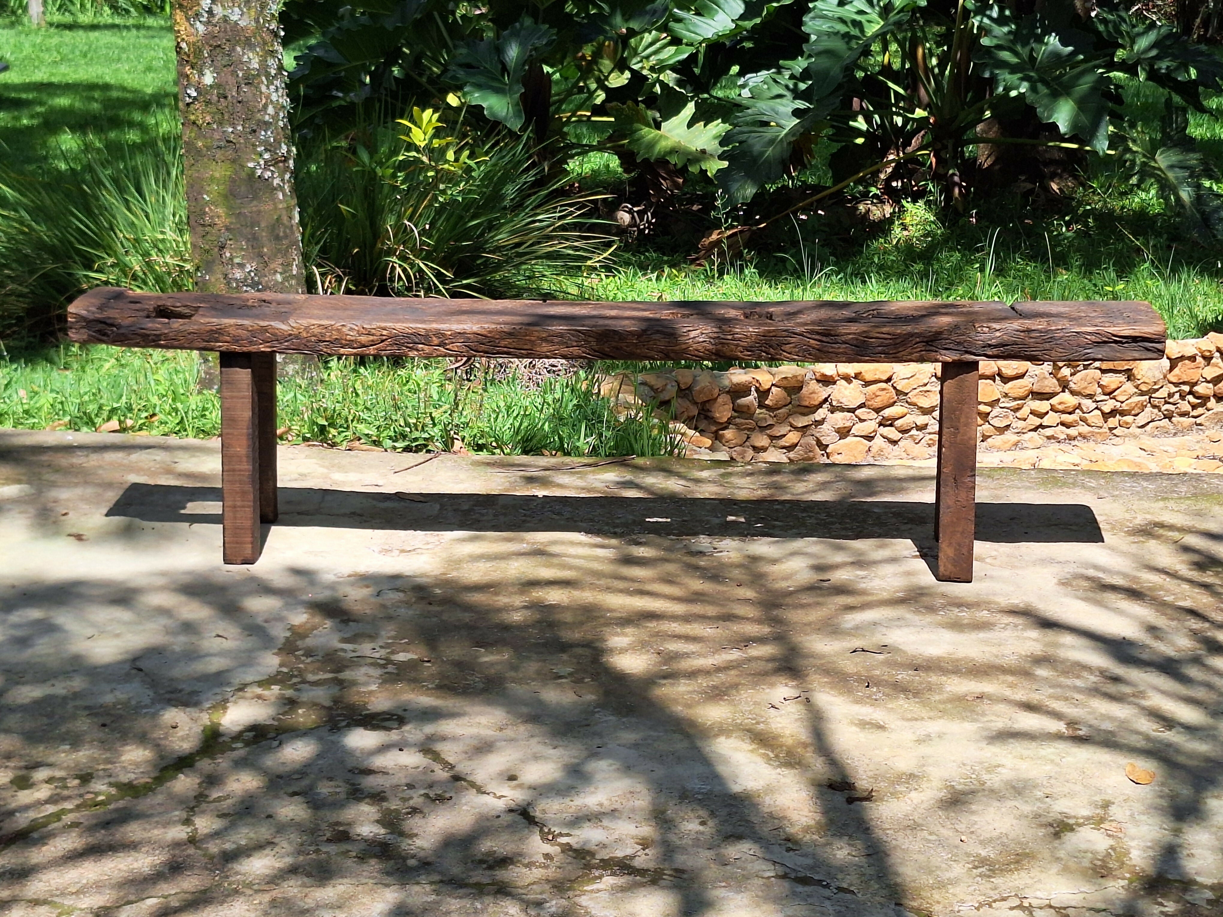 Banco de Dormente Madeira Maciça Garimpo Mineiro