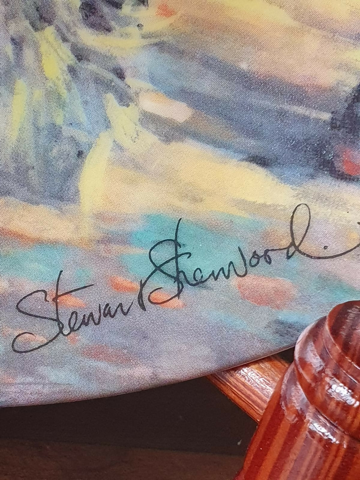 Prato decorativo raro de colecionador &quot;Pick of the Crop&quot;, 1987, Dominion China, Ontario Canada. Maravilhoso!