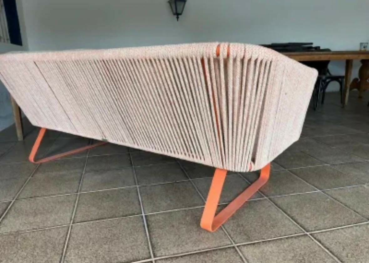 Sofá de Jardim Tidelli — Corda Náutica Artesanal