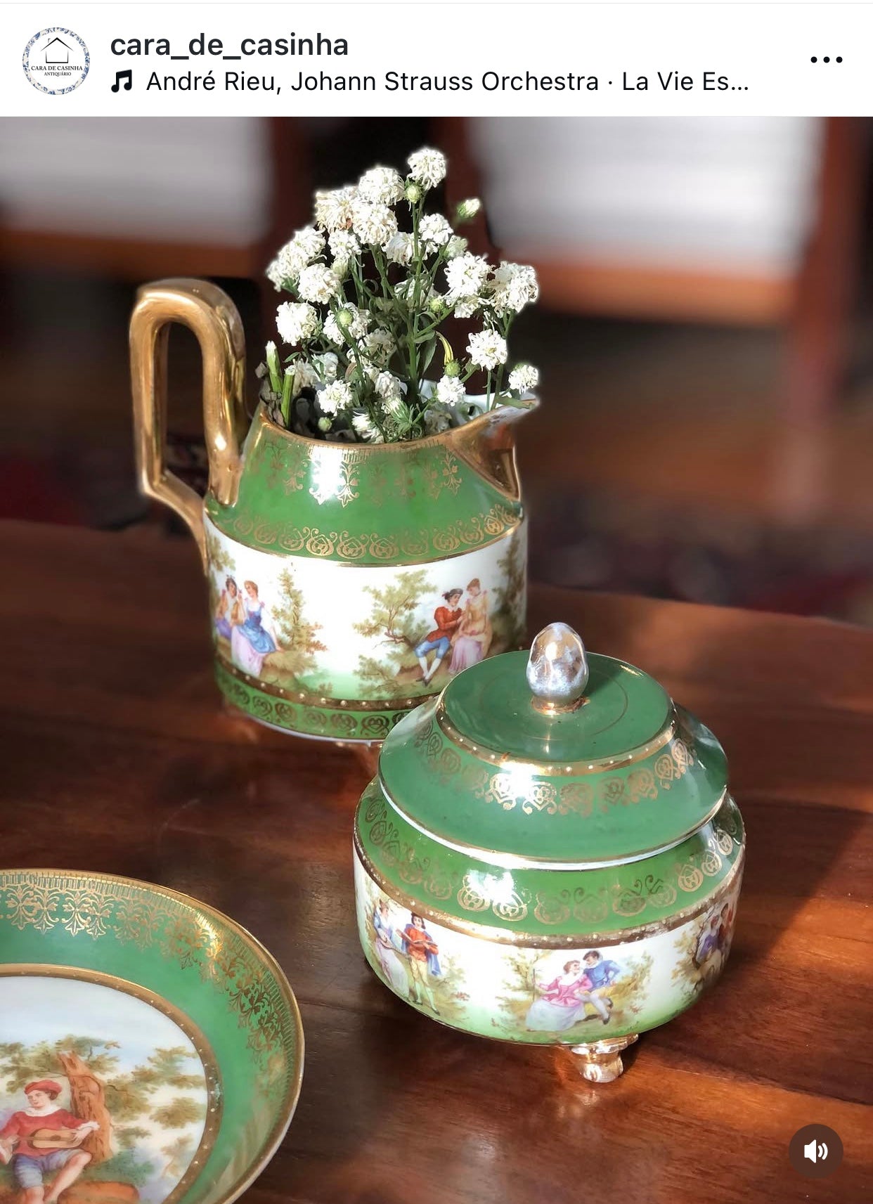 RARO conjunto de chá em porcelana Royal Vienna