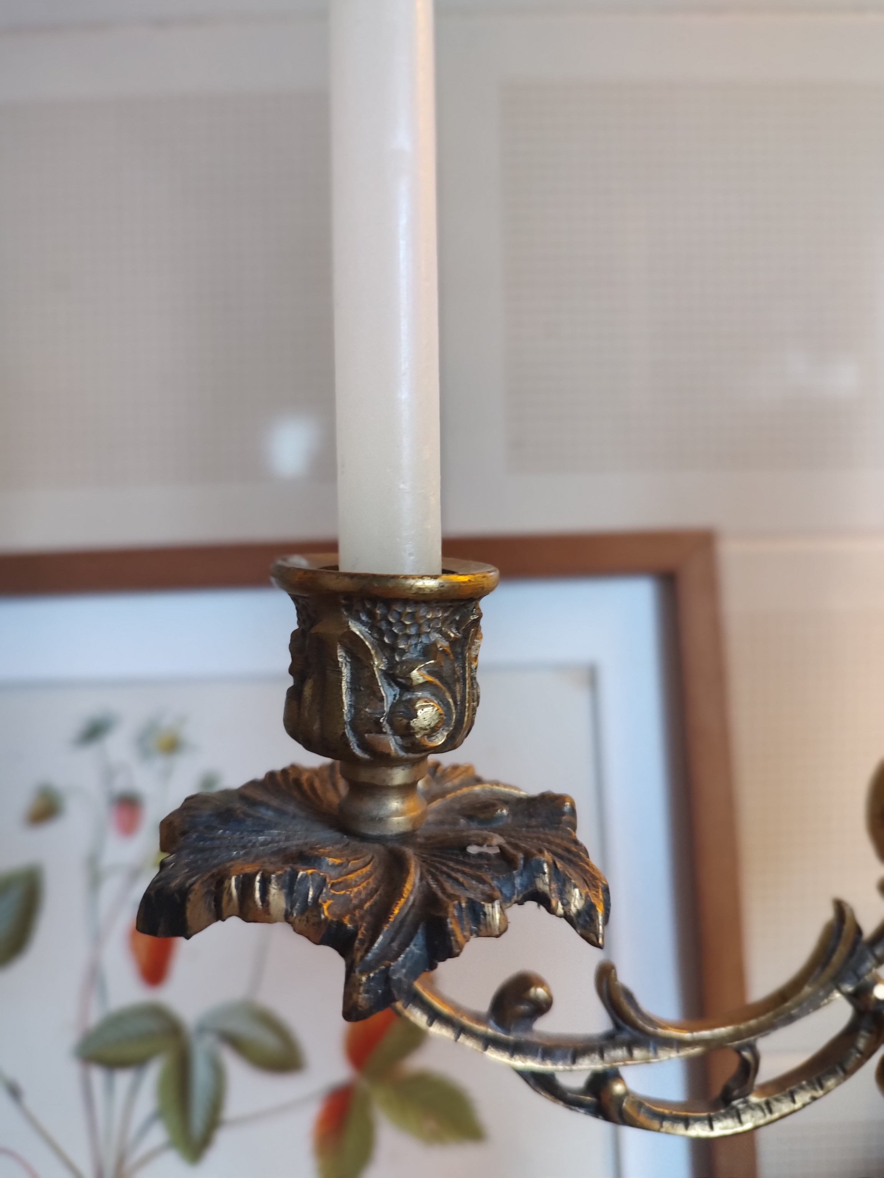 Candelabro em Bronze para três velas Metalúrgica Natalino Tomasi