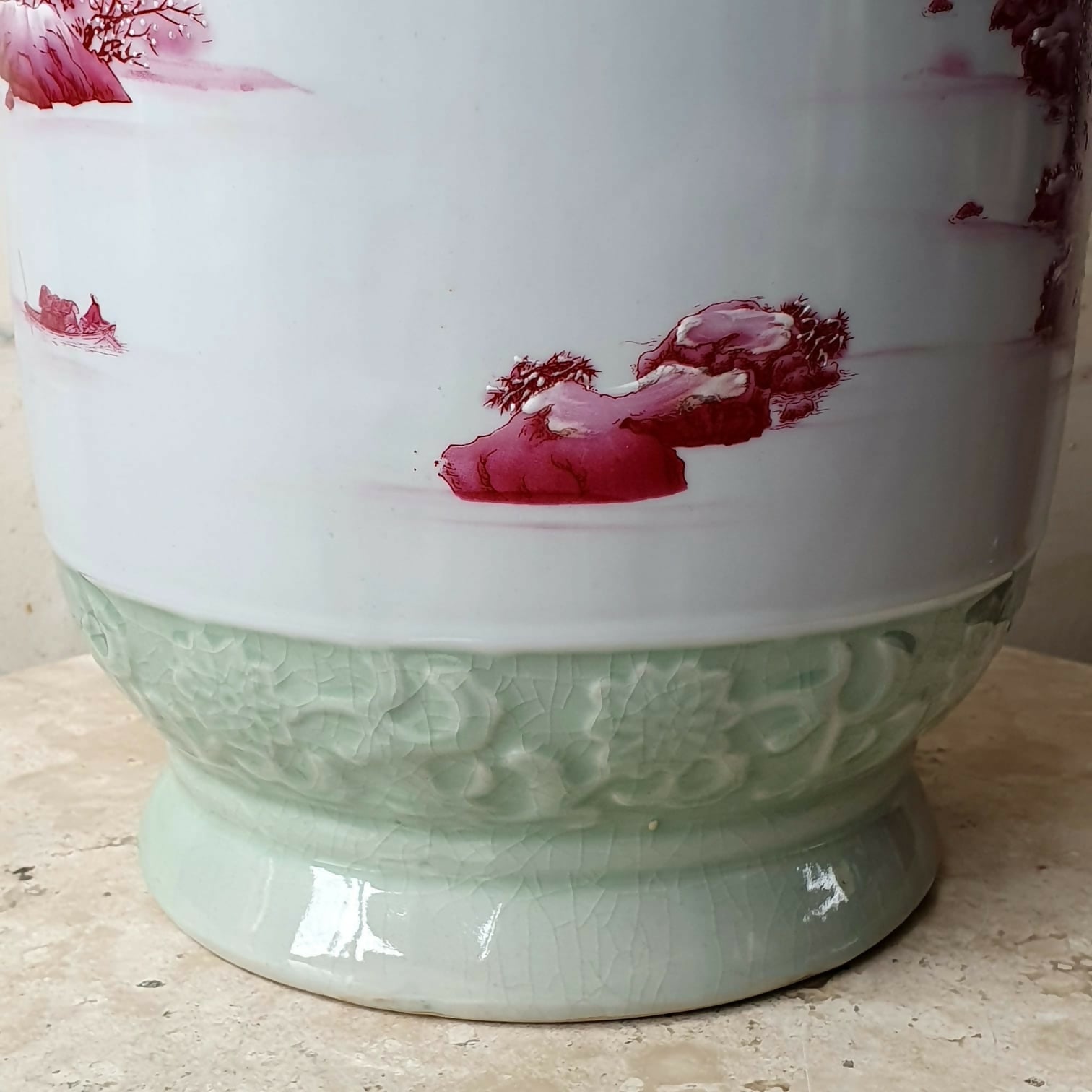 Grande Vaso em porcelana chinesa Celadon