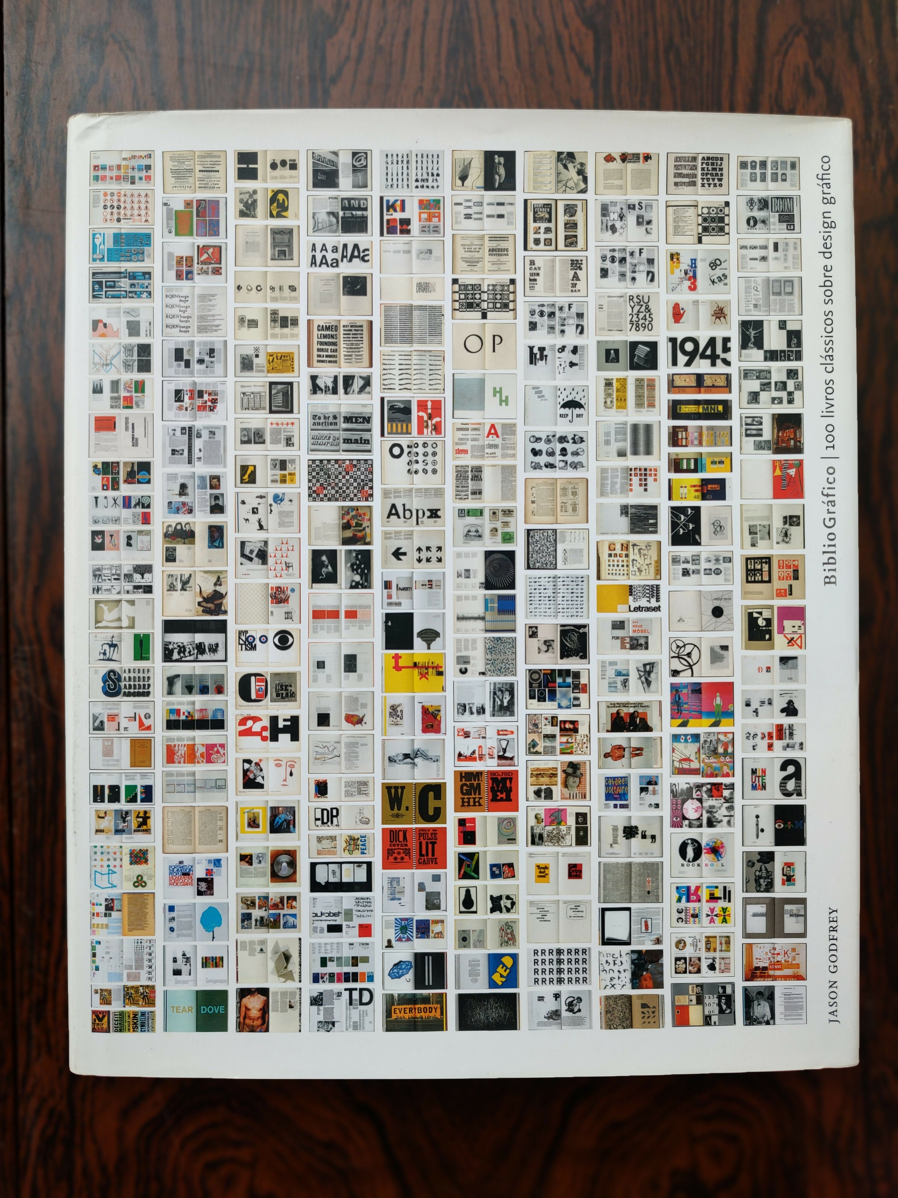 Livro "Bibliográfico - 100 Livros Clássicos sobre Design Gráfico" de Jason Godfrey -