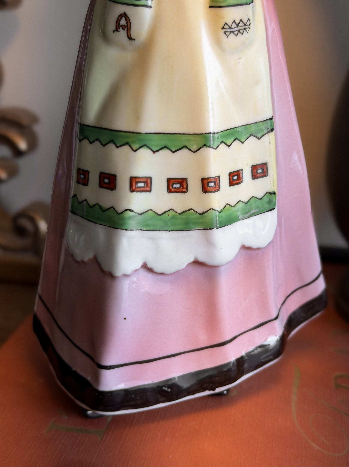 RARIDADE - VISTA ALEGRE - 1933 - Garrafa Pintada a Mão