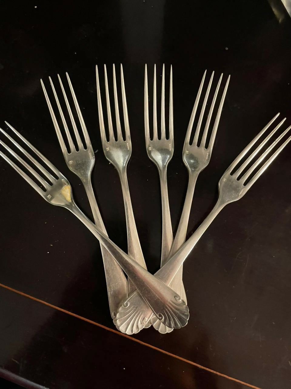 12 Garfos Christofle Prata 90