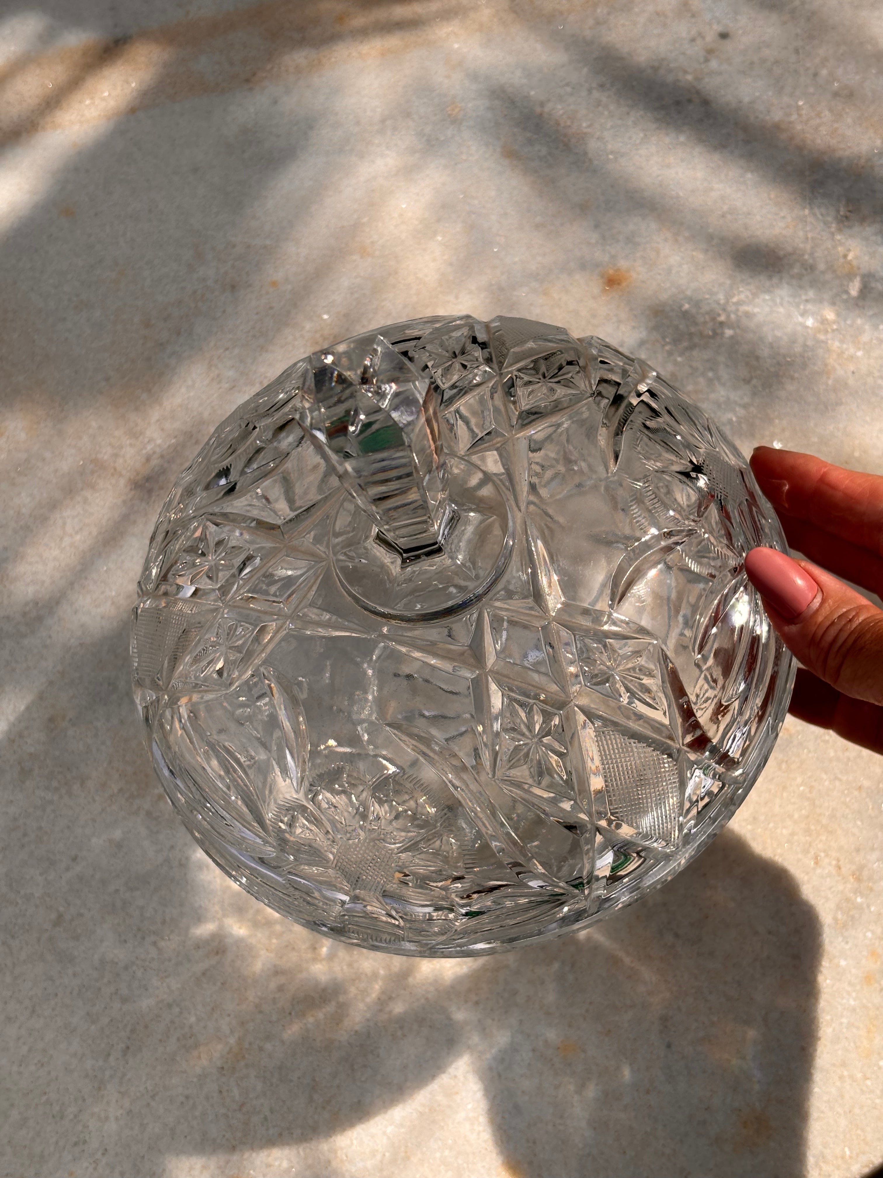 Bomboniere / Compoteira Anchor Hocking – Linha Early American Prescut (EAPC)
