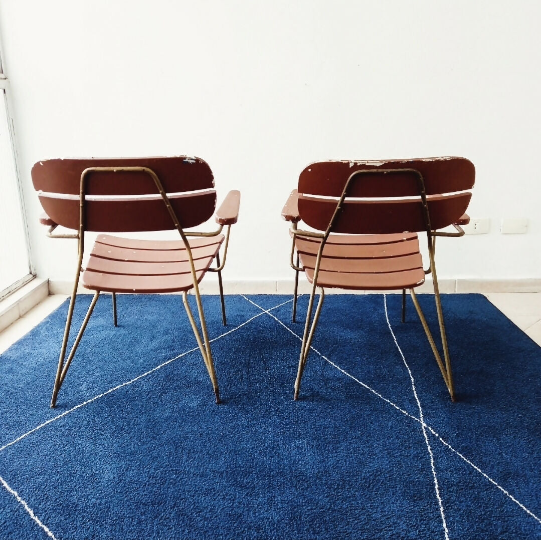 POLTRONAS ANOS 50 EM FERRO - CARLO HAUNER (VALOR UNITÁRIO)