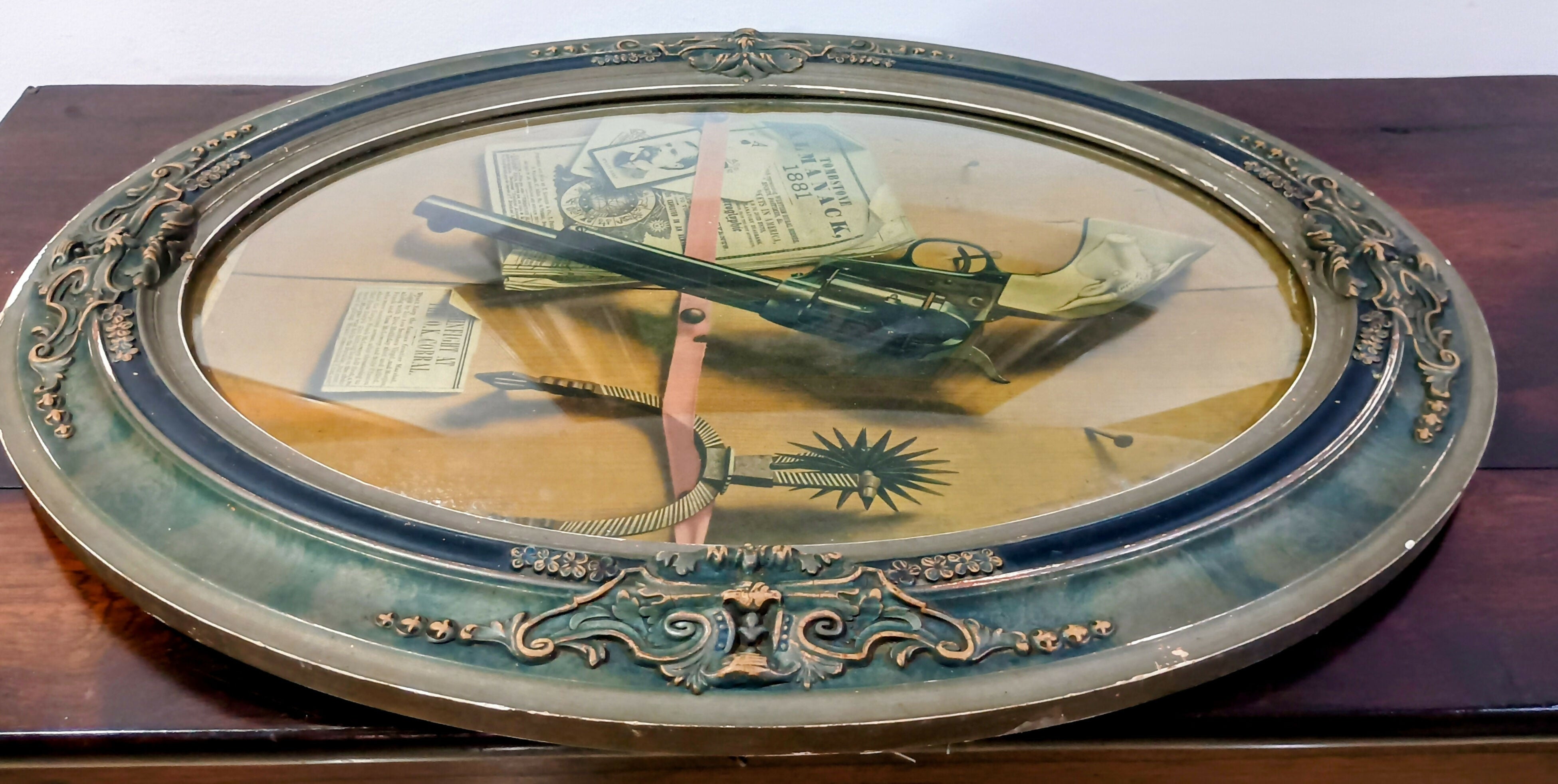 Gravura Decorativa Western – Tombstone Almanack 1881 /