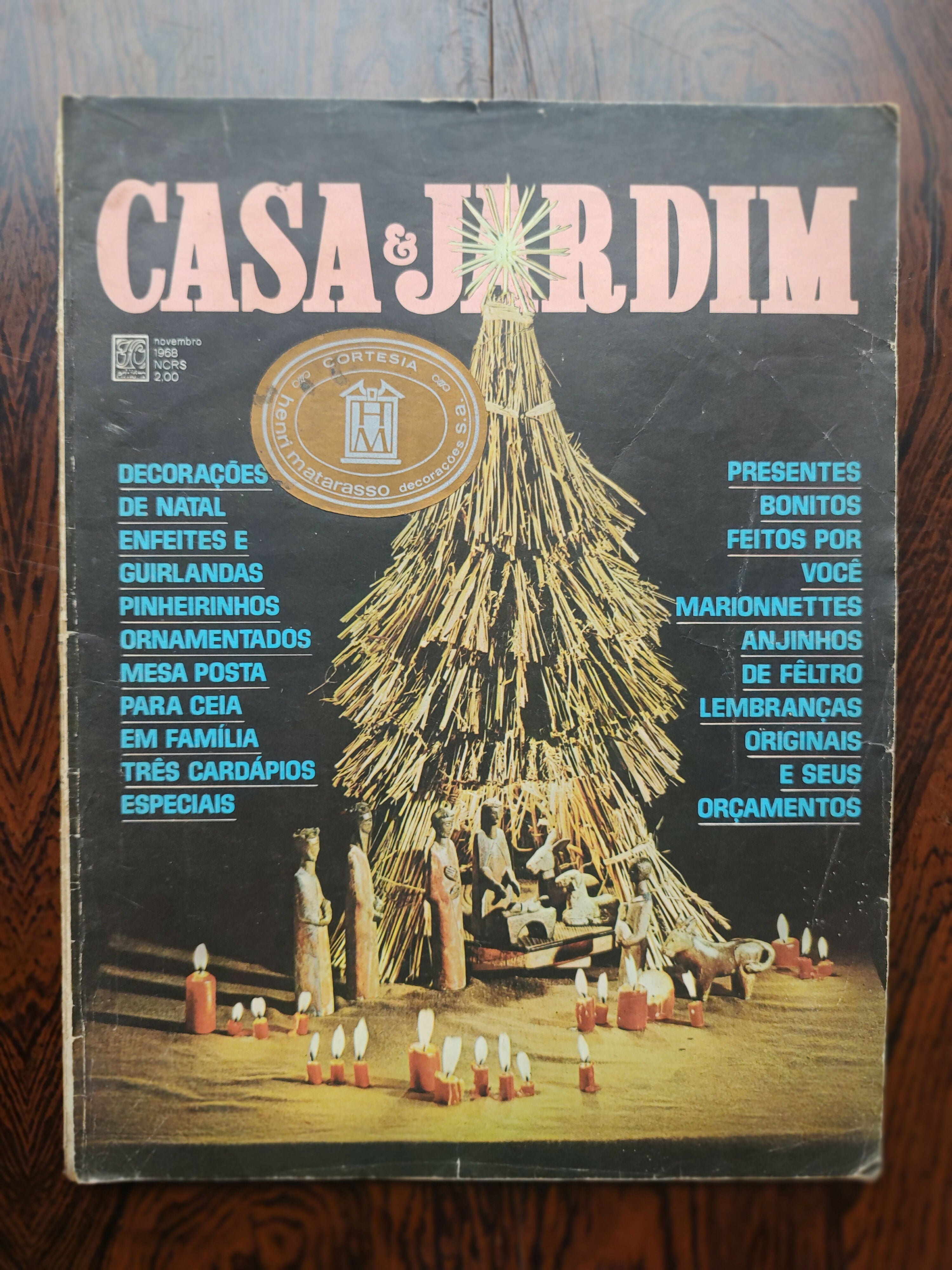 Antiga "Revista Casa & Jardim" - 1968 (Capa Decoração de Natal)