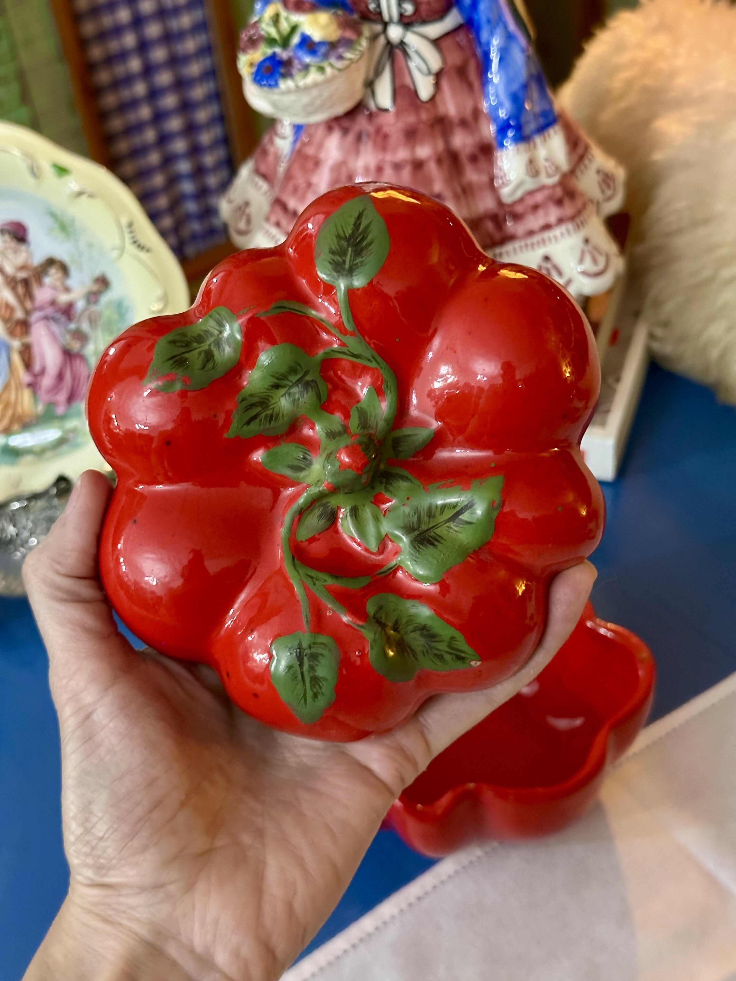 Potiche formato lindeza de tomate da antiga manufatura Weiss