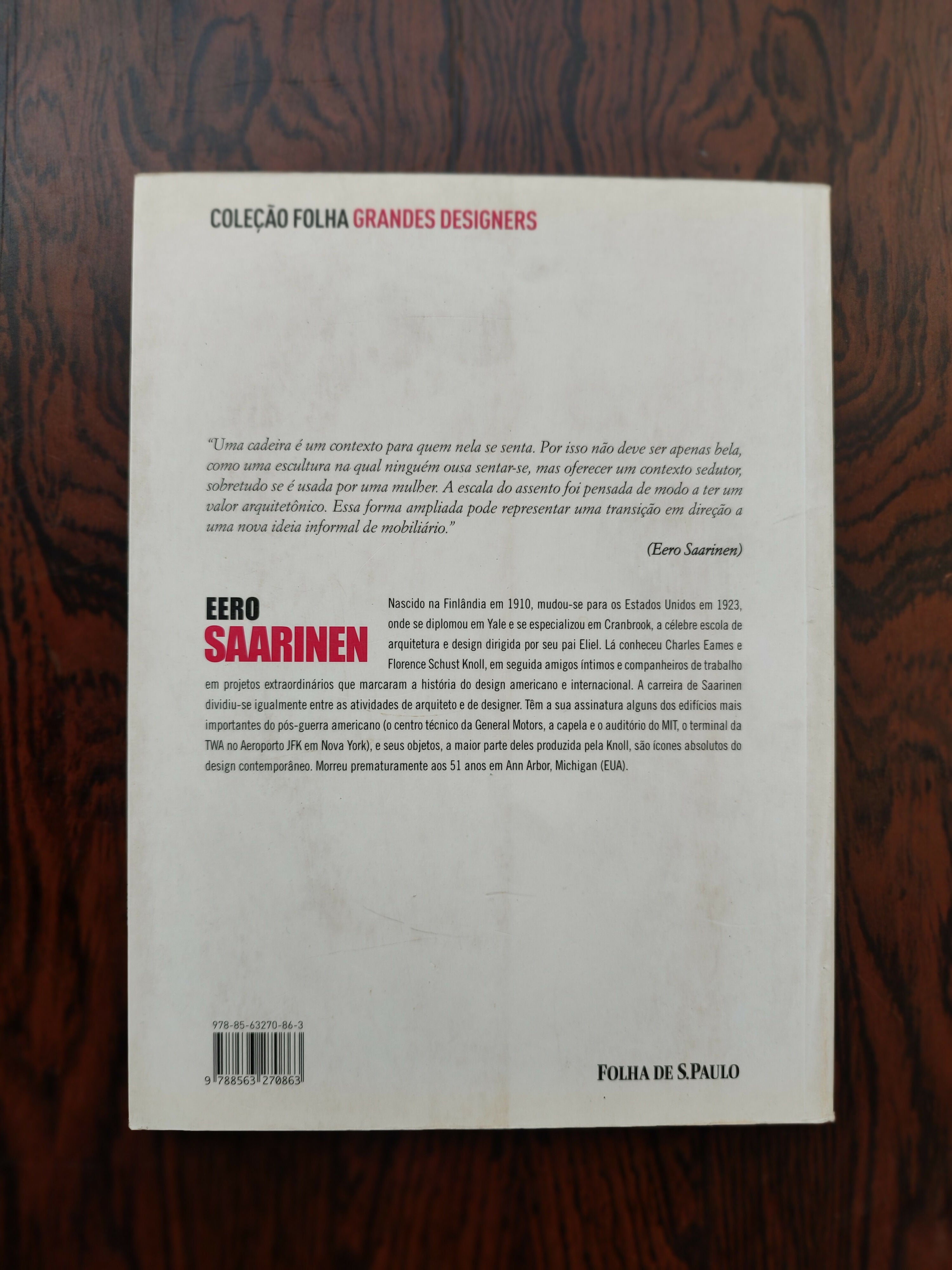 Livro &quot;Eero Saarinen - Coleção Folha Grandes Designers&quot; publicado em 2012