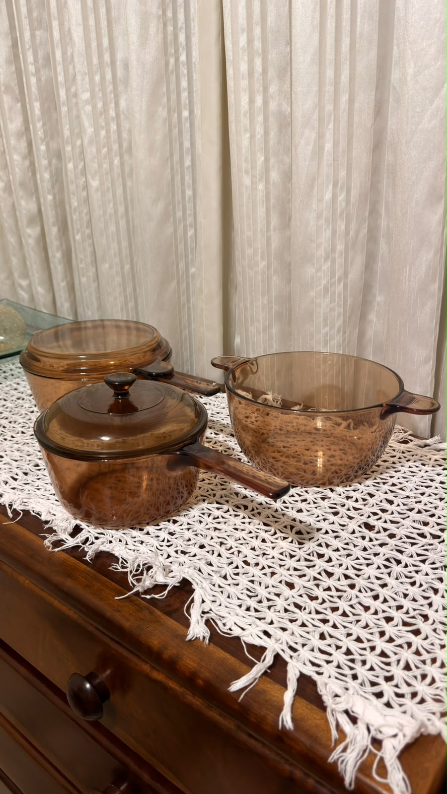 Conjunto de Panelas Vision Âmbar de Vidro