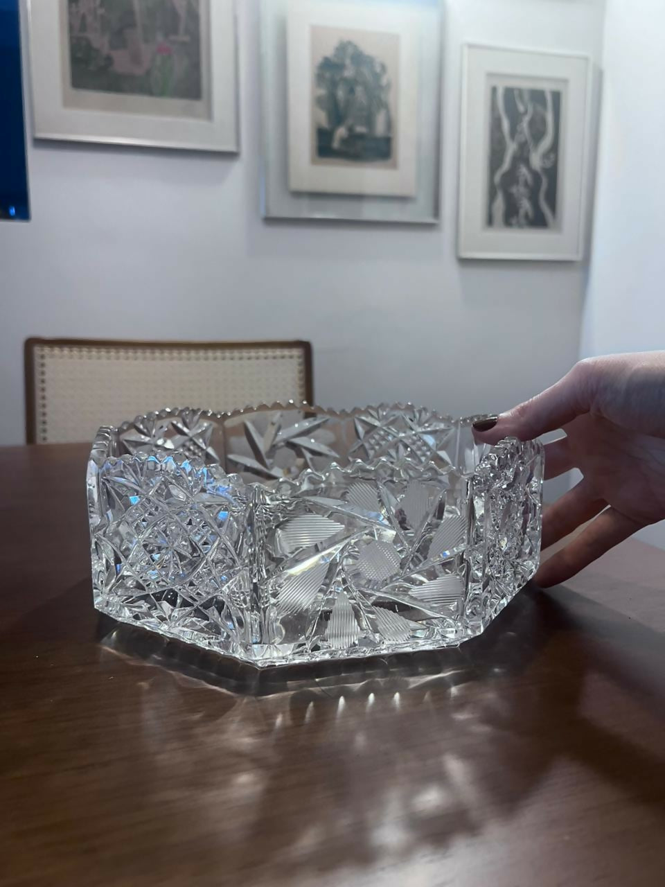 Centro de mesa/ Fruteira em Cristal