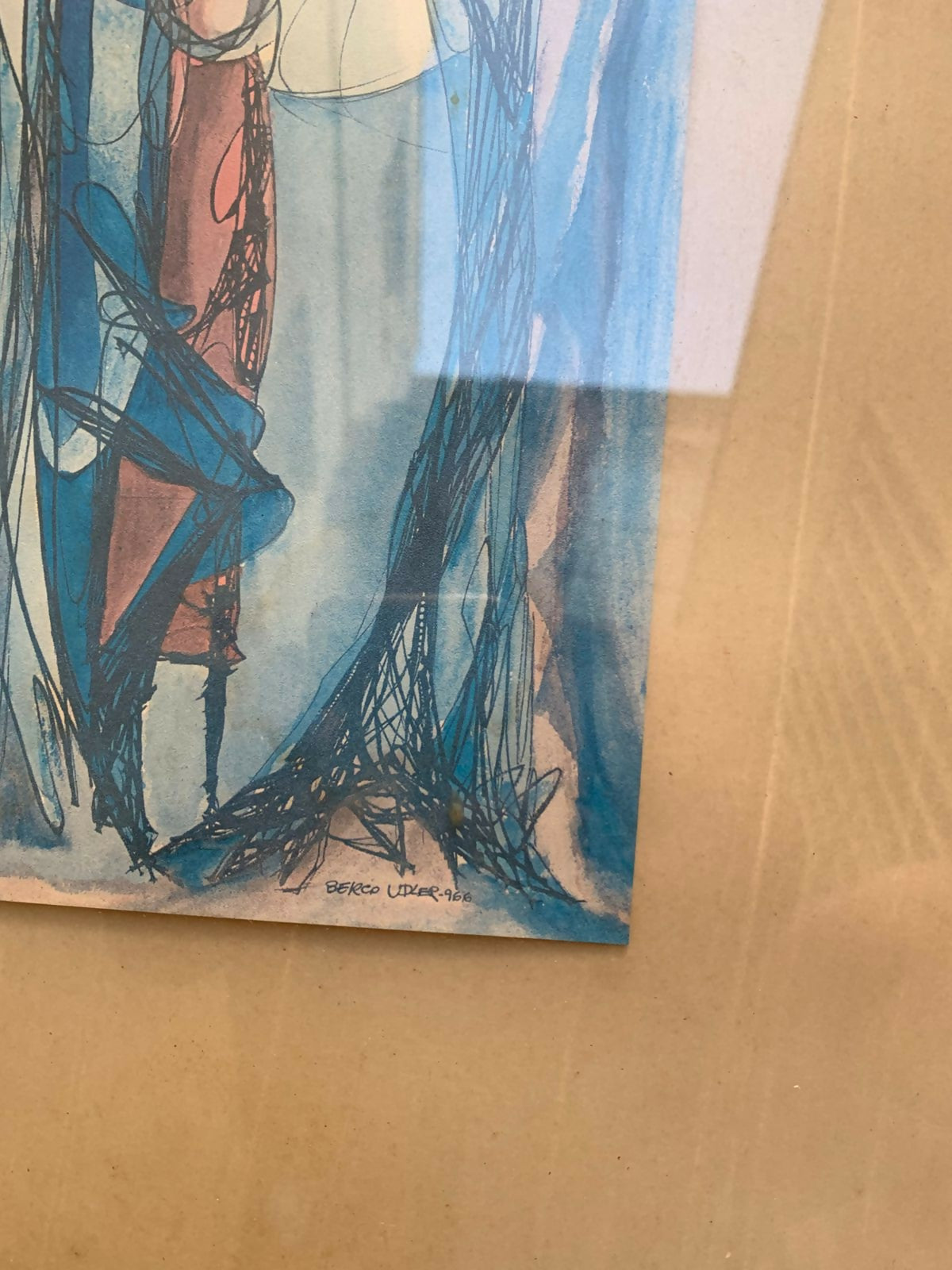 Quadro com Gravura — Berco Udler | Composição Abstrata