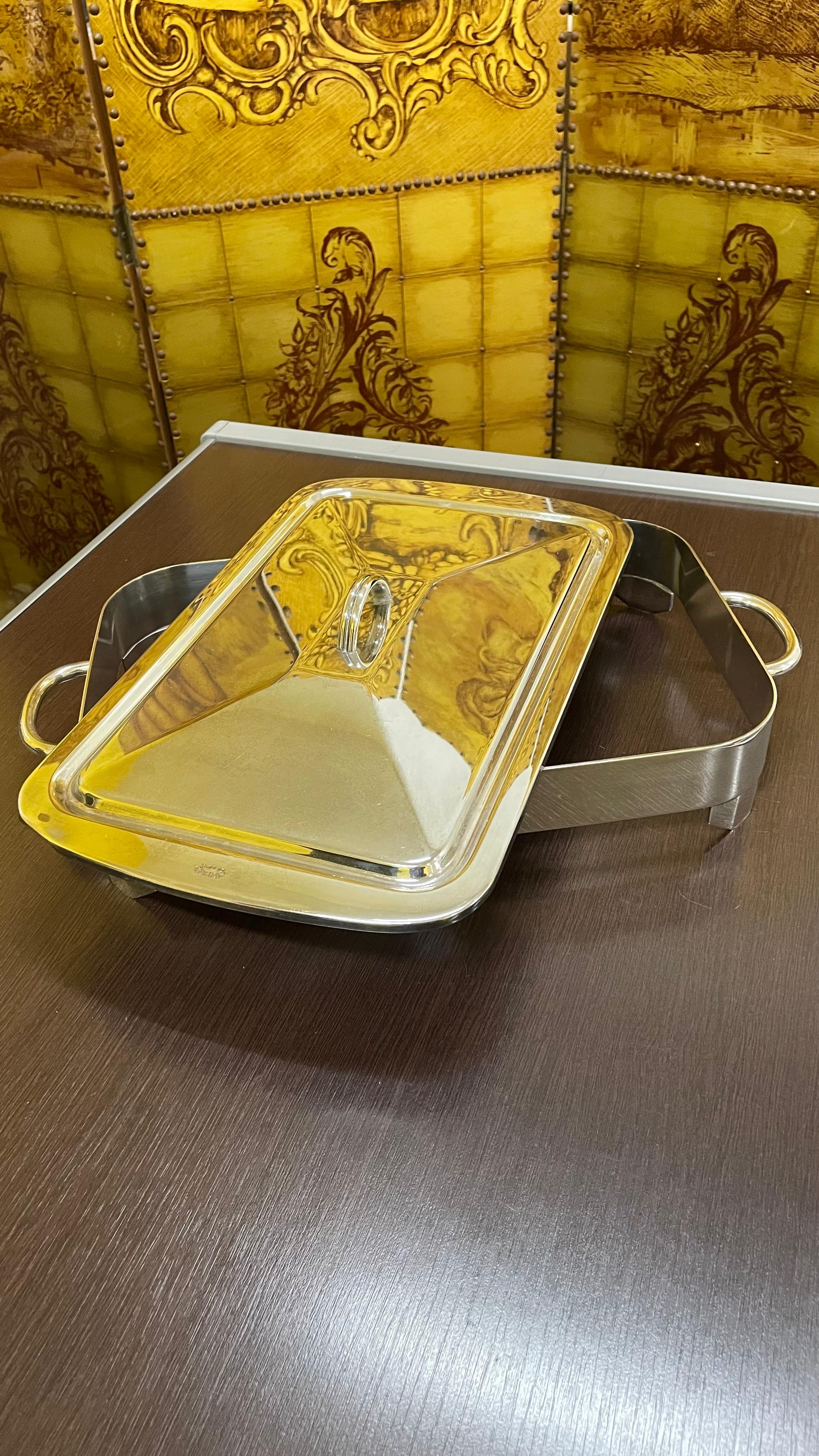 Suporte para refratário de Prata SOPPIL - com tampa