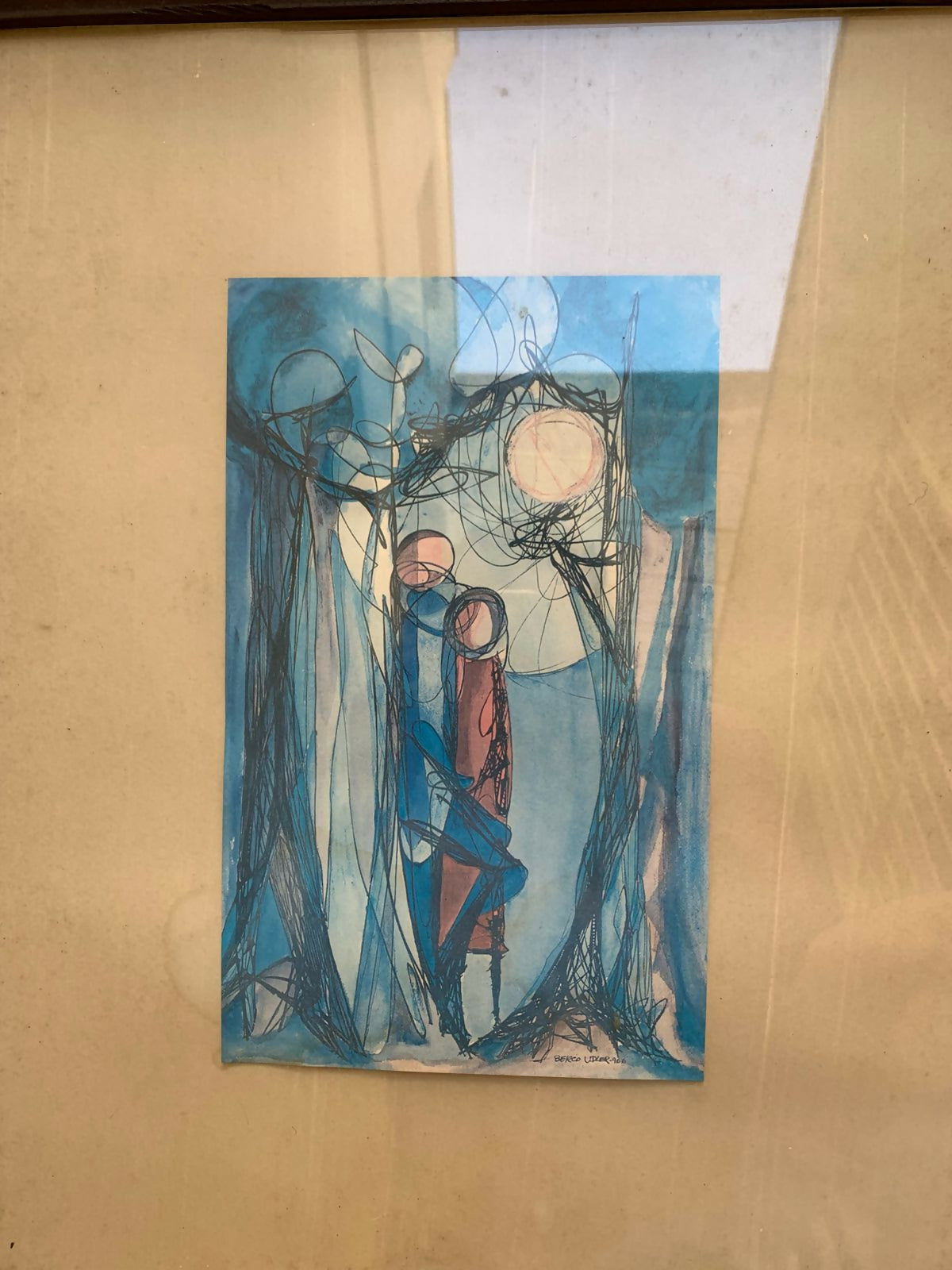 Quadro com Gravura — Berco Udler | Composição Abstrata