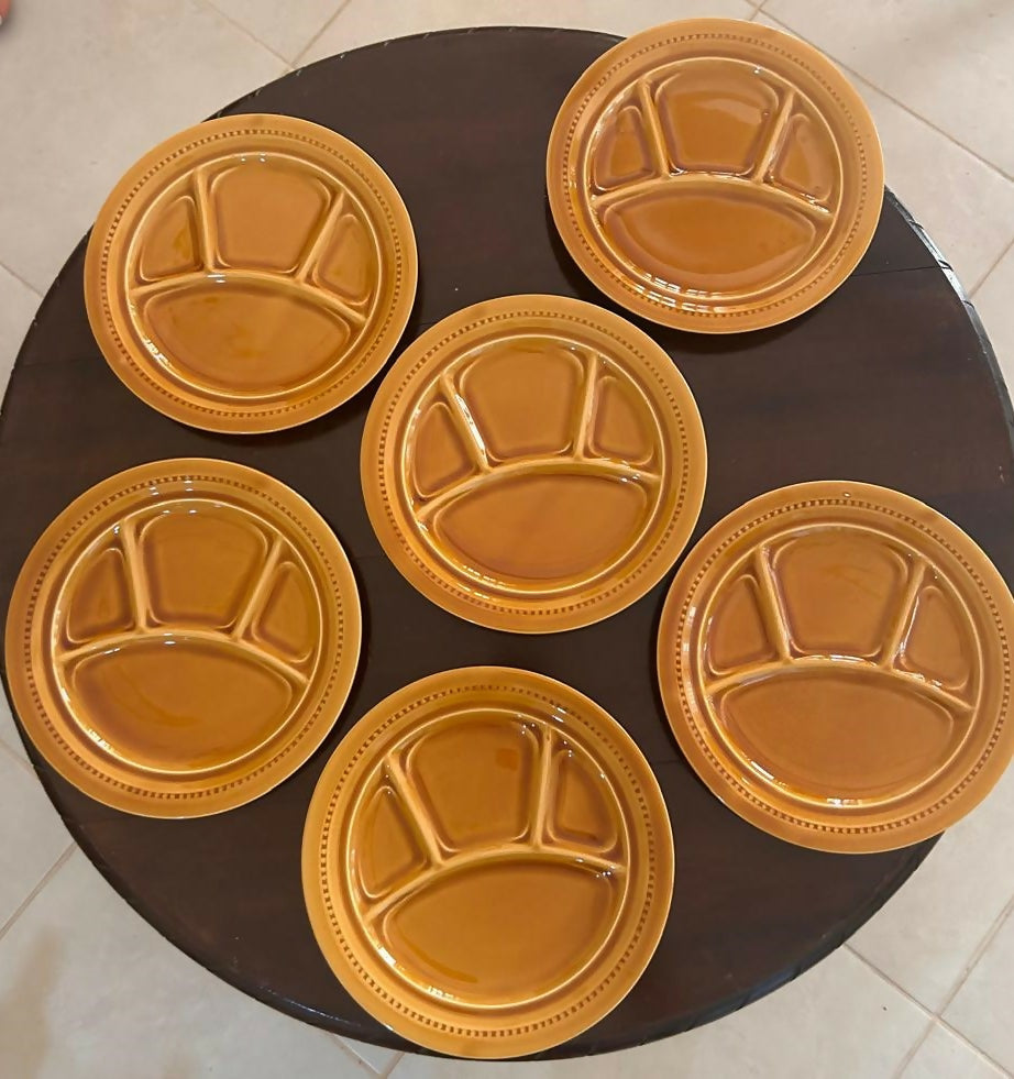 Conjunto de pratos para fondue estilo francês anos 70