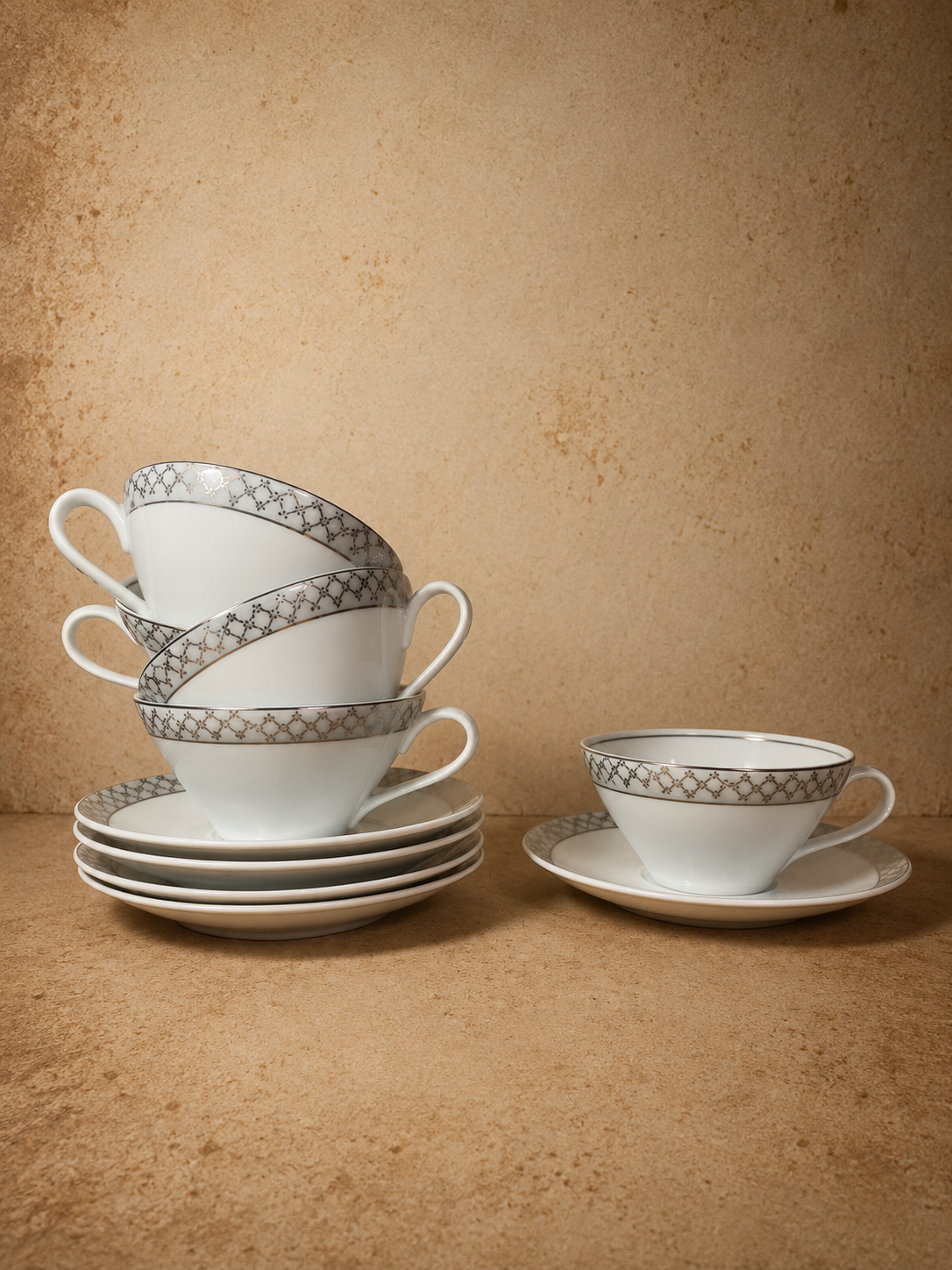 Conjunto para chá em porcelana Real S. Paulo (DMCPS_398A)