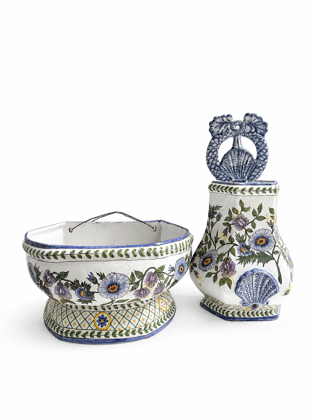 Conjunto de Lavabo Português F.F.A. Marquês | Pintado à Mão