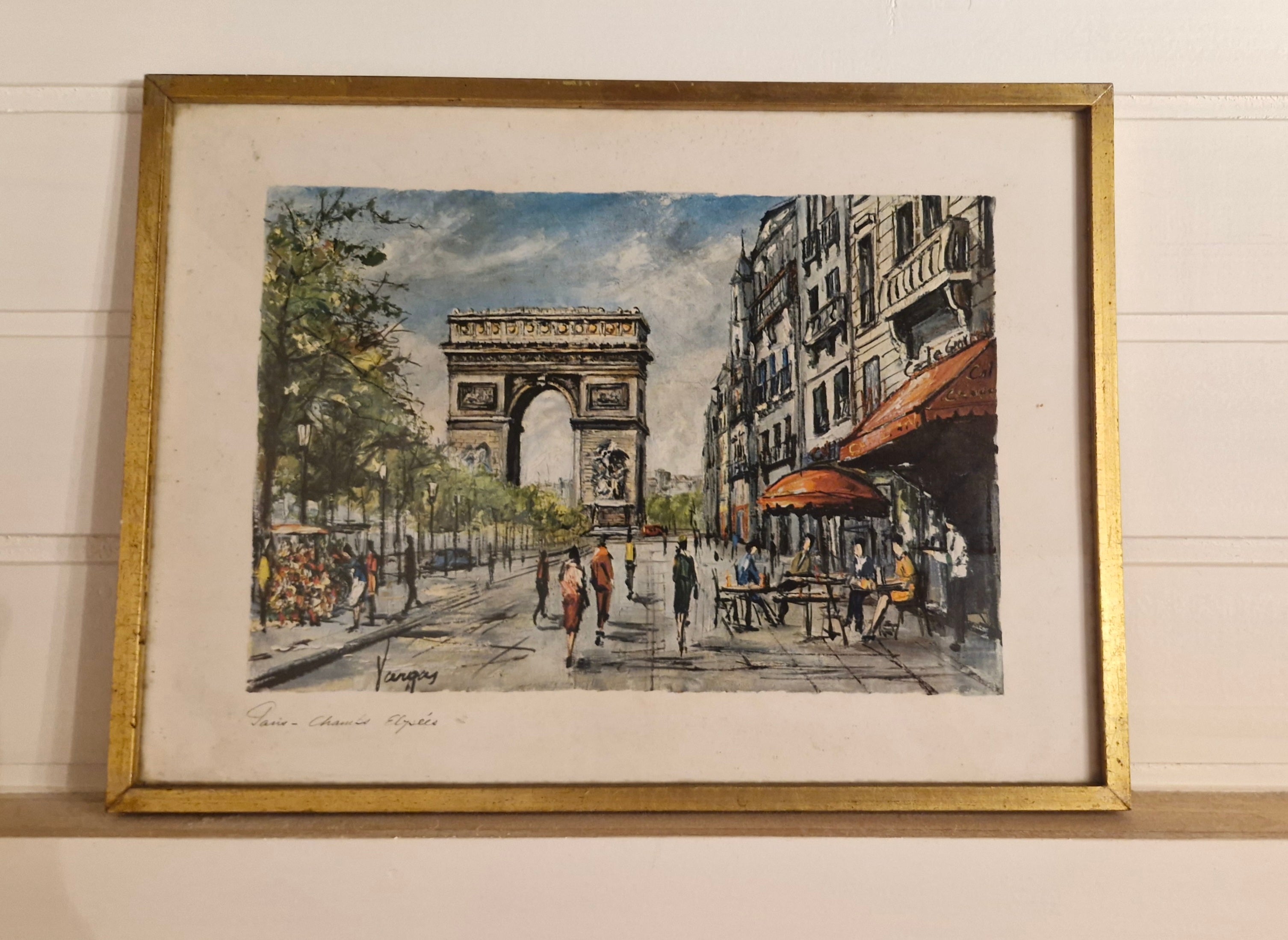 Belo par de Quadros com gravuras antigas parisienses
