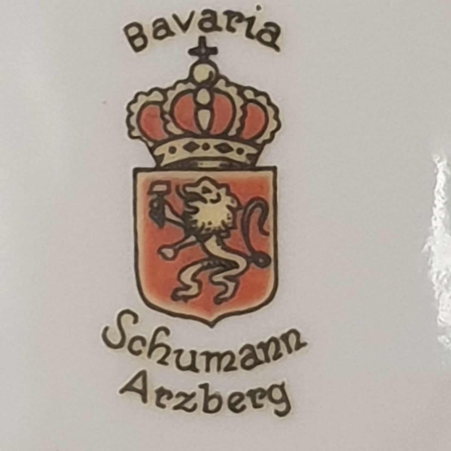 Centro de mesa em porcelana rendilhada Bavaria, Schumann Arzberg