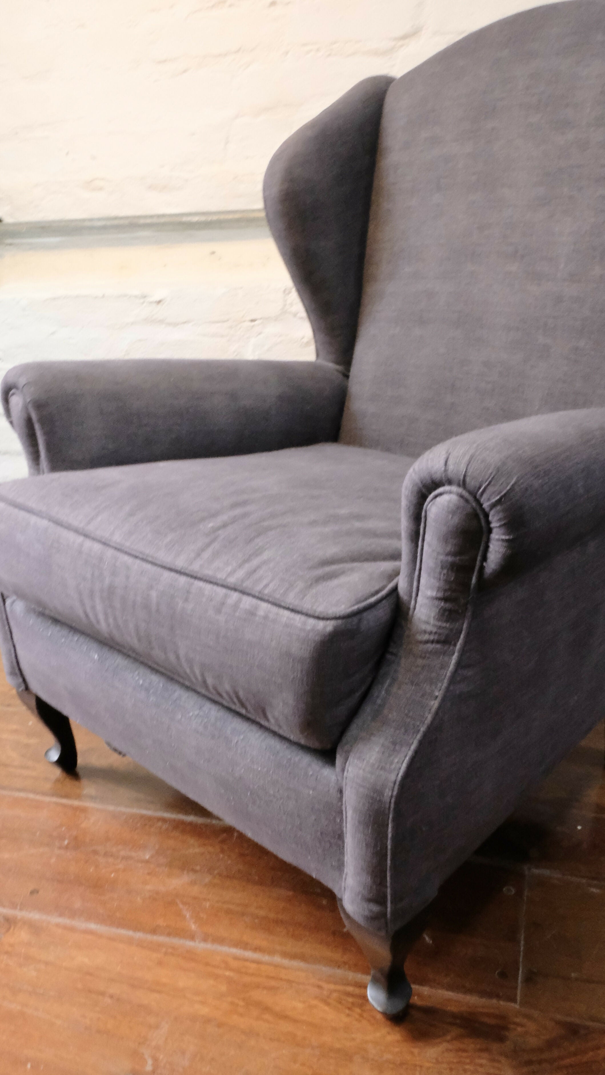 Poltrona Bergere Vintage cinza