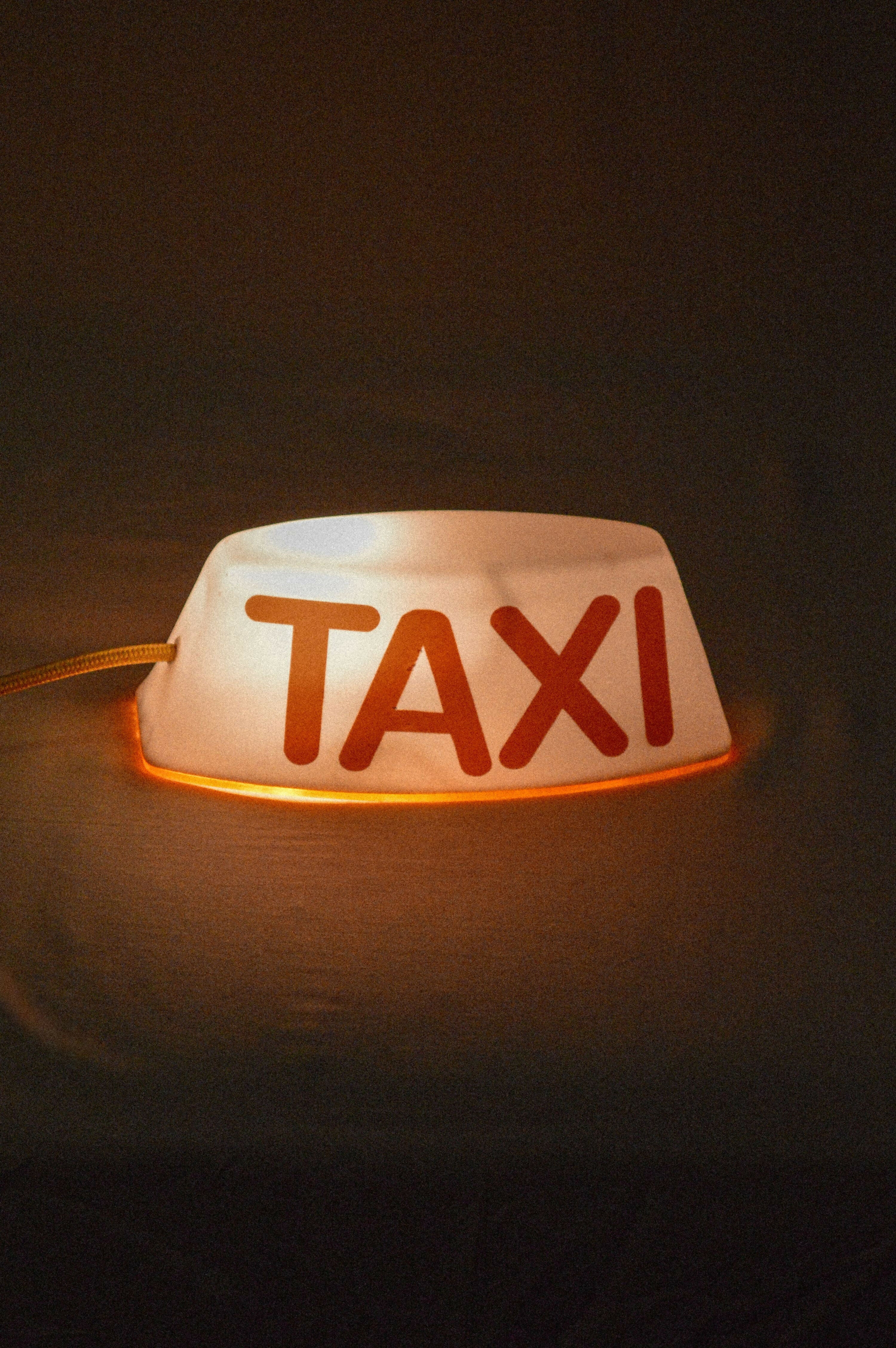 luminária taxi