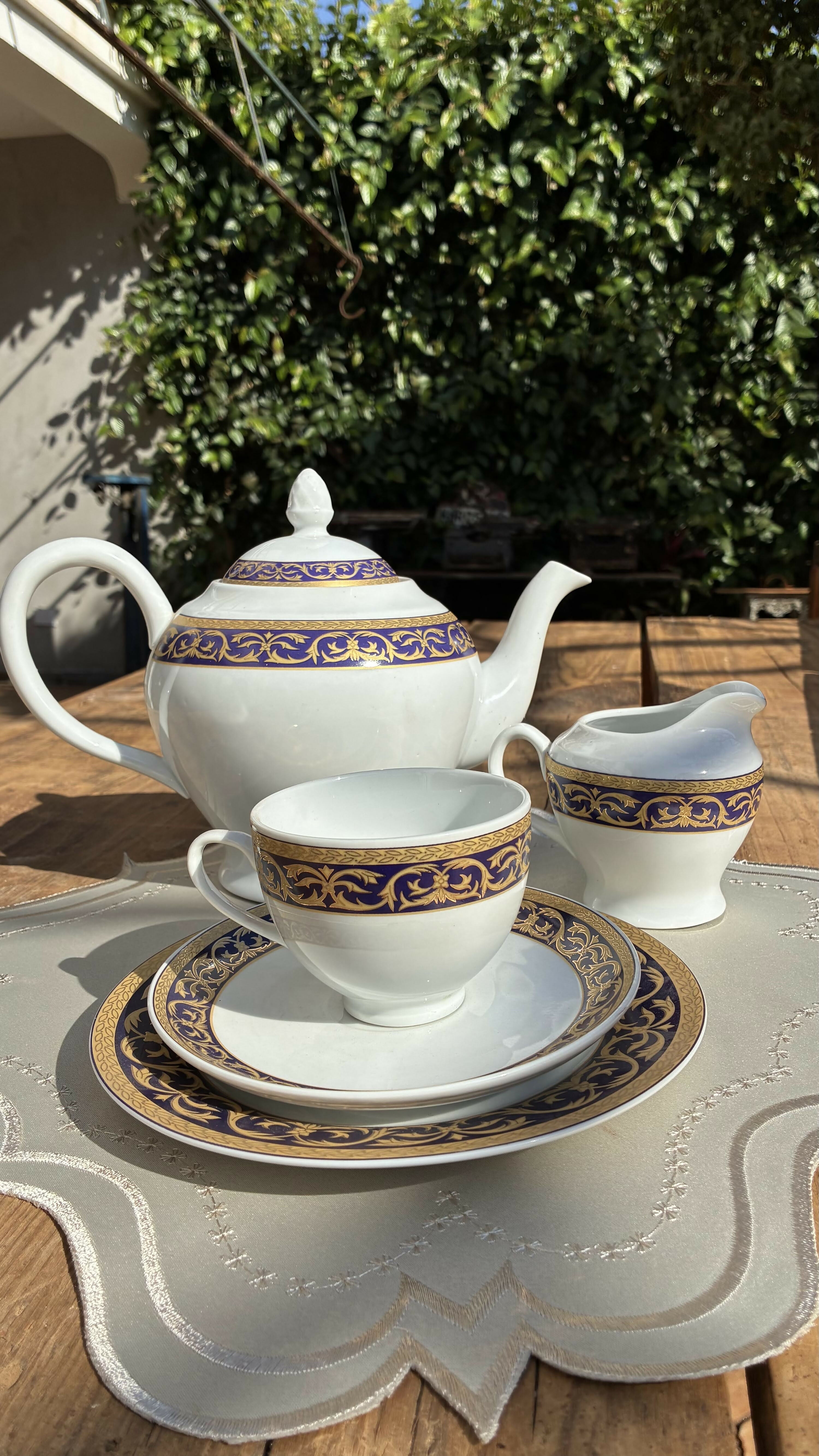 Jogo de Chá Porcelana Inglesa
