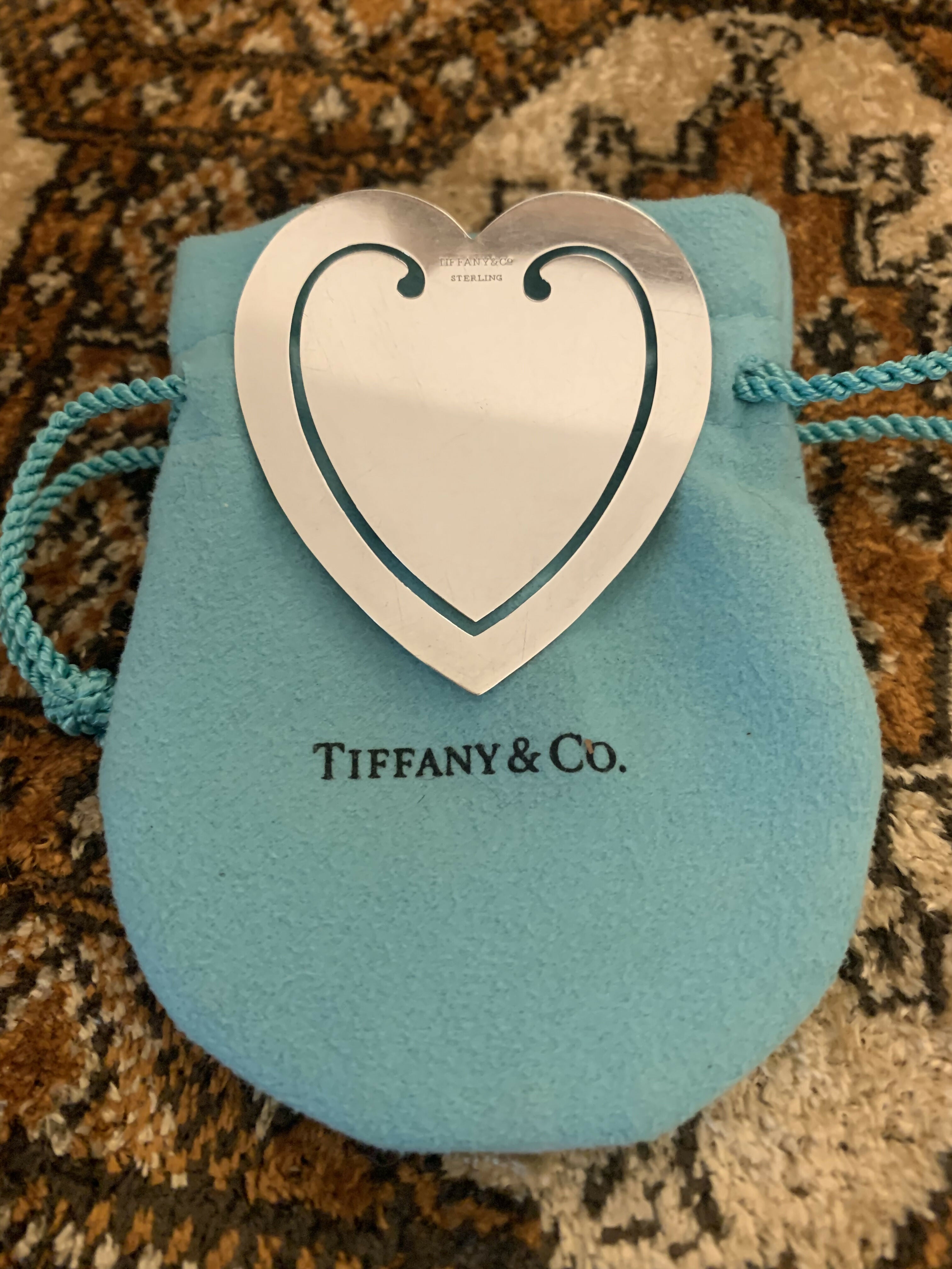 Marcador de livro Tiffany&Co original, década de 1980 em prata esterlina 925