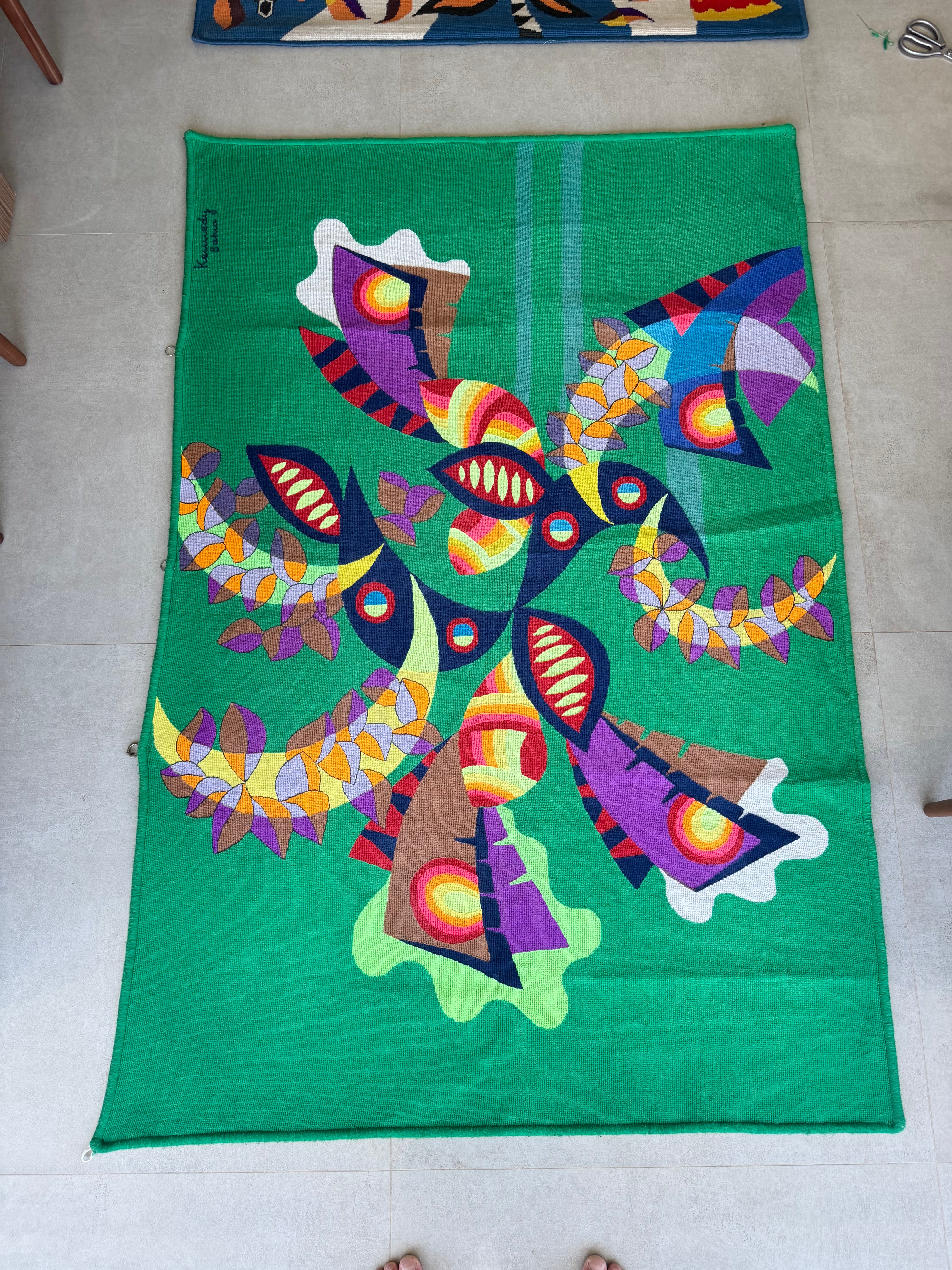 Tapeçaria modernista Kennedy Bahia 130 x 195 cm