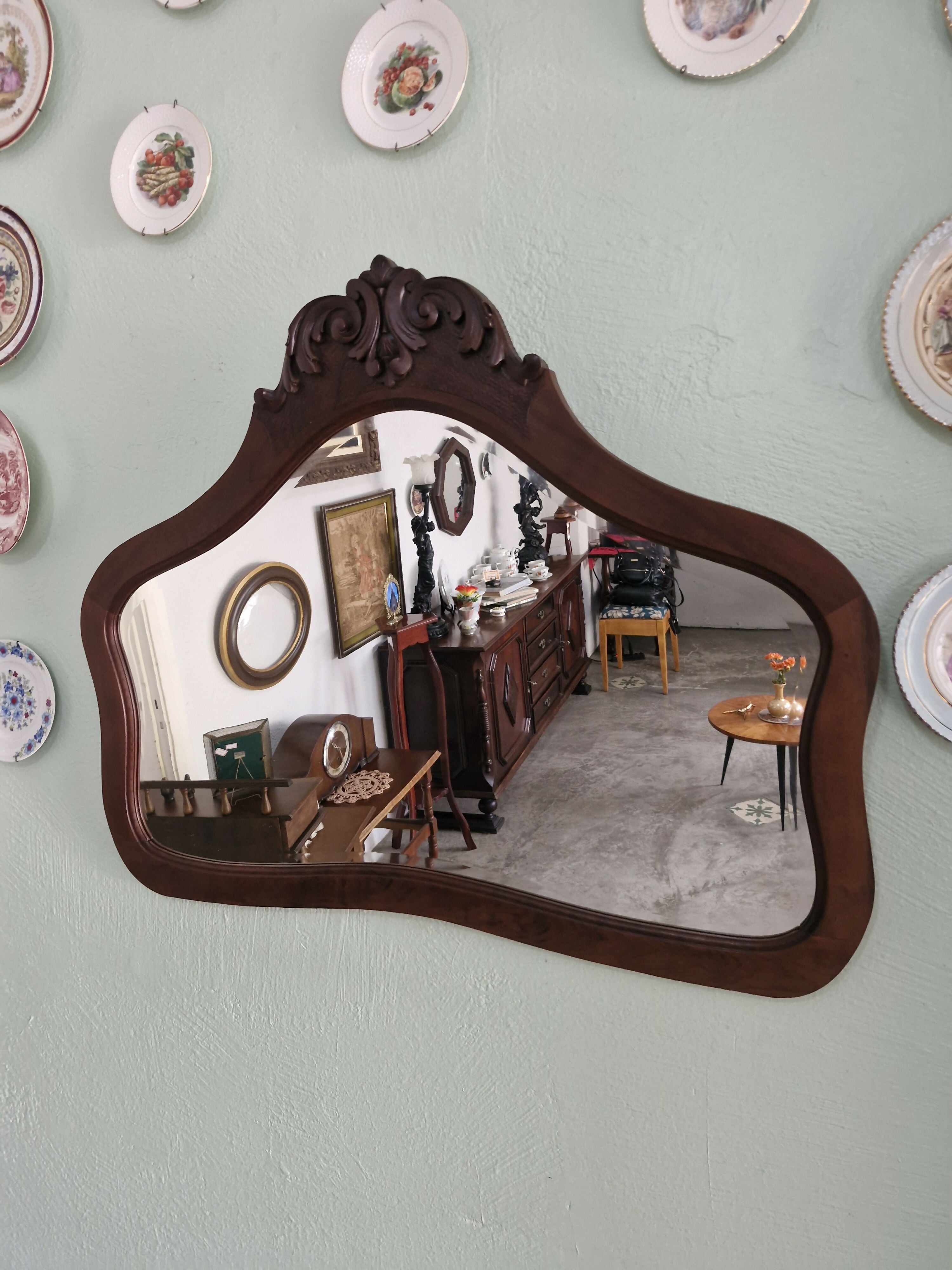 Espelho Bisotê Moldura Provençal