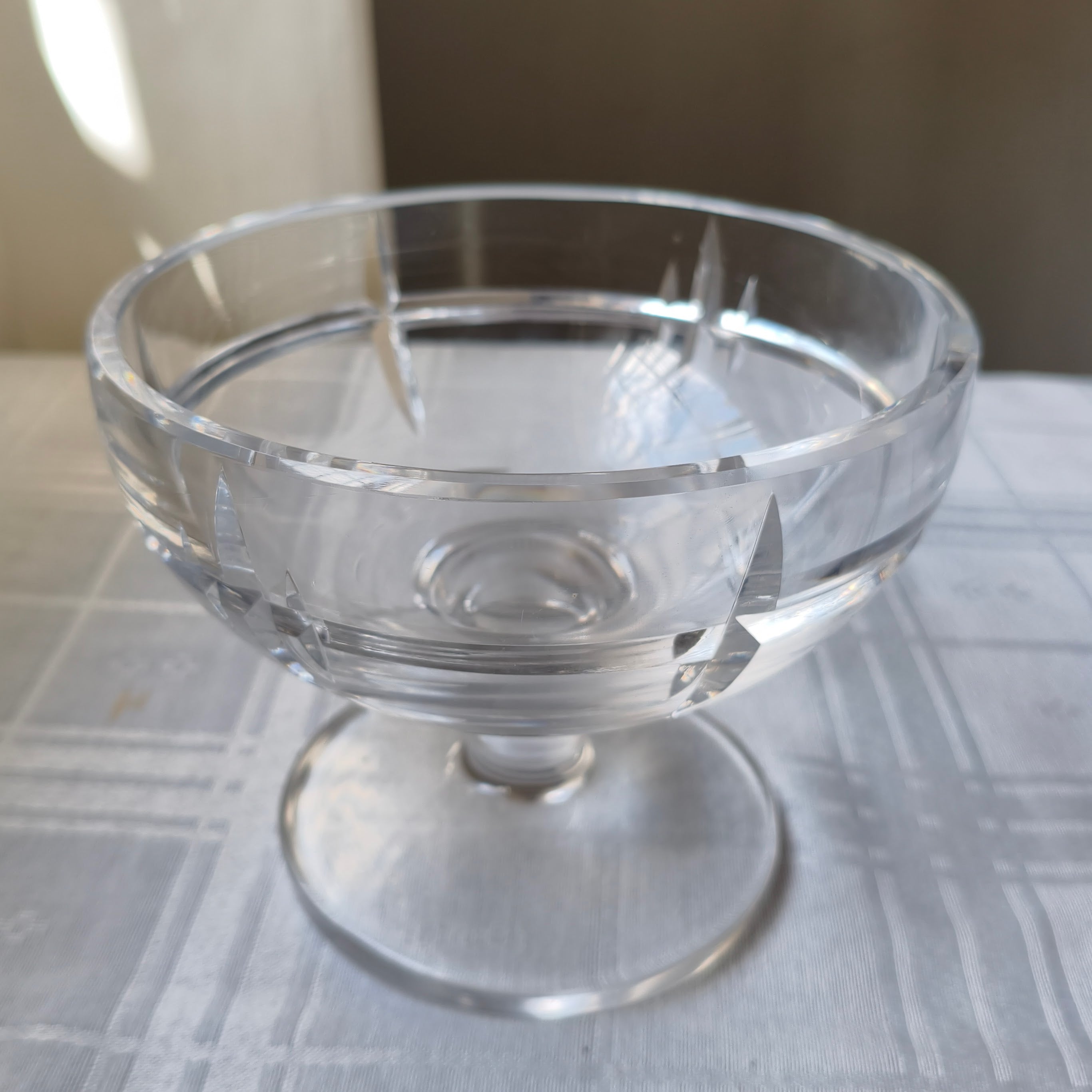 Taça em cristal lapidado