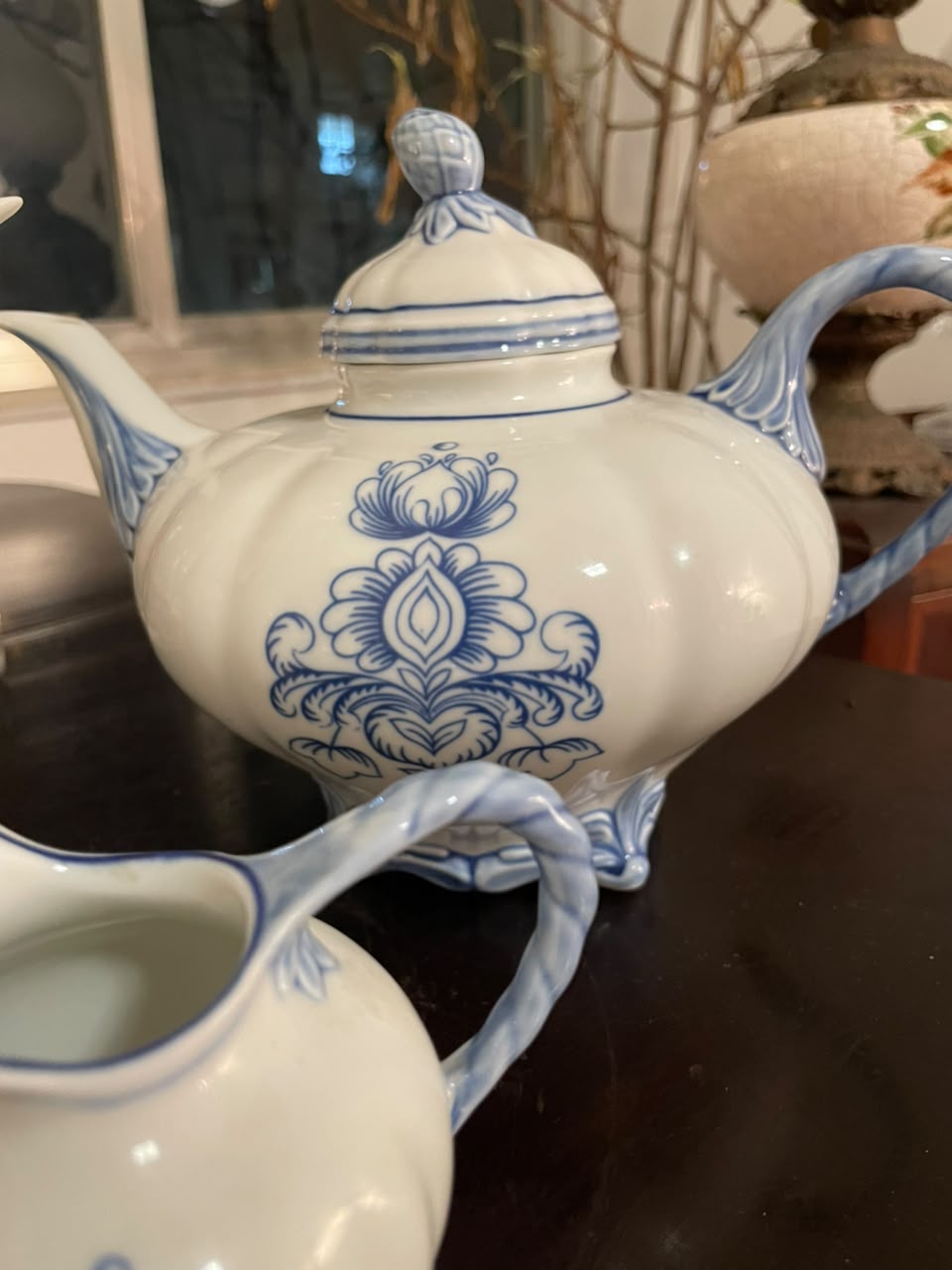 Baixela para chá e café em porcelana espanhola Bidasoa
