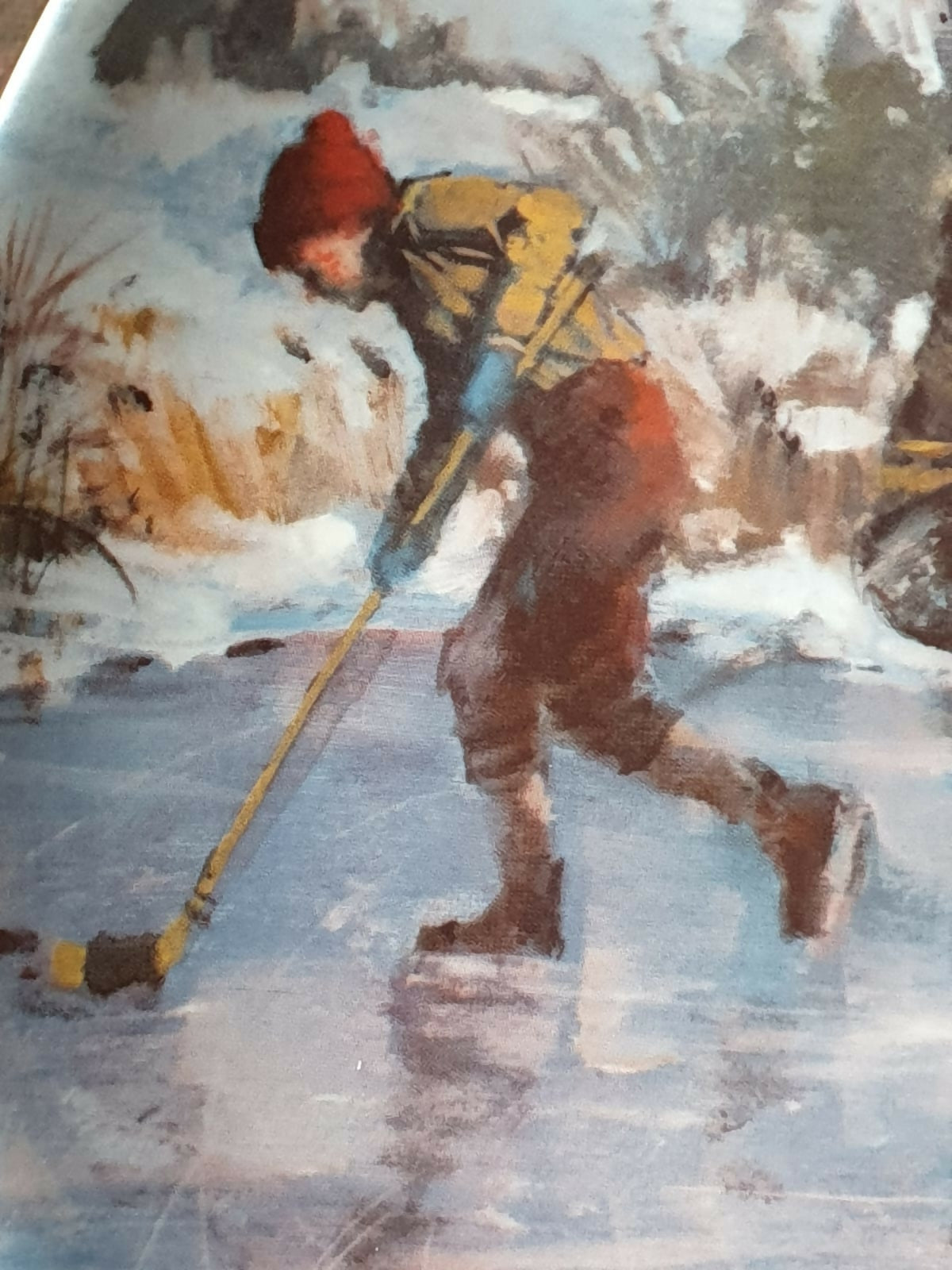 Prato decorativo em porcelana canadense Dominion &quot;Dreams of Glory&quot;, 1986. Incrivel!