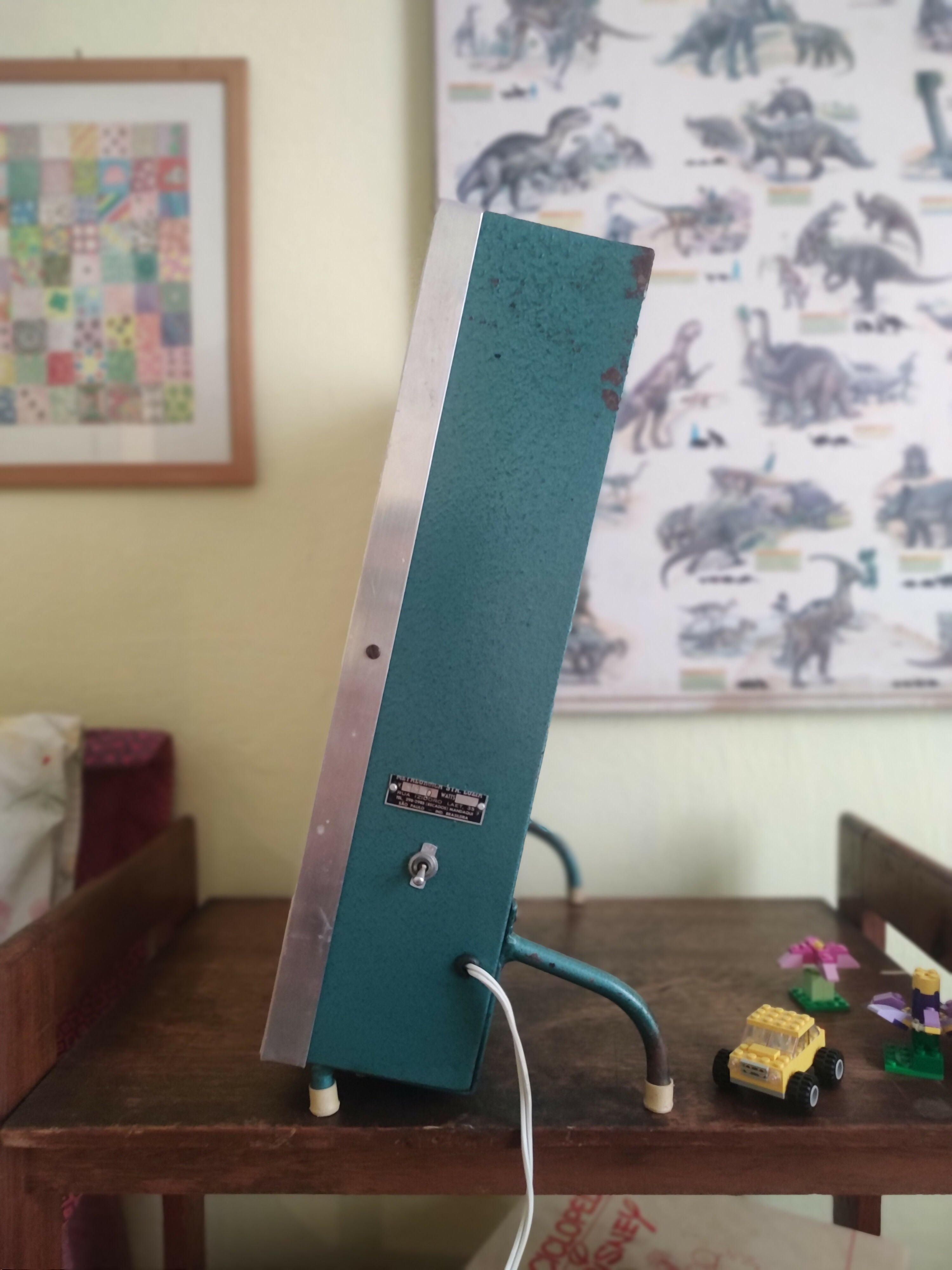 Antigo Negatoscópio (ou Luminária para raio x!) ressignificado para Abajur - anos 60