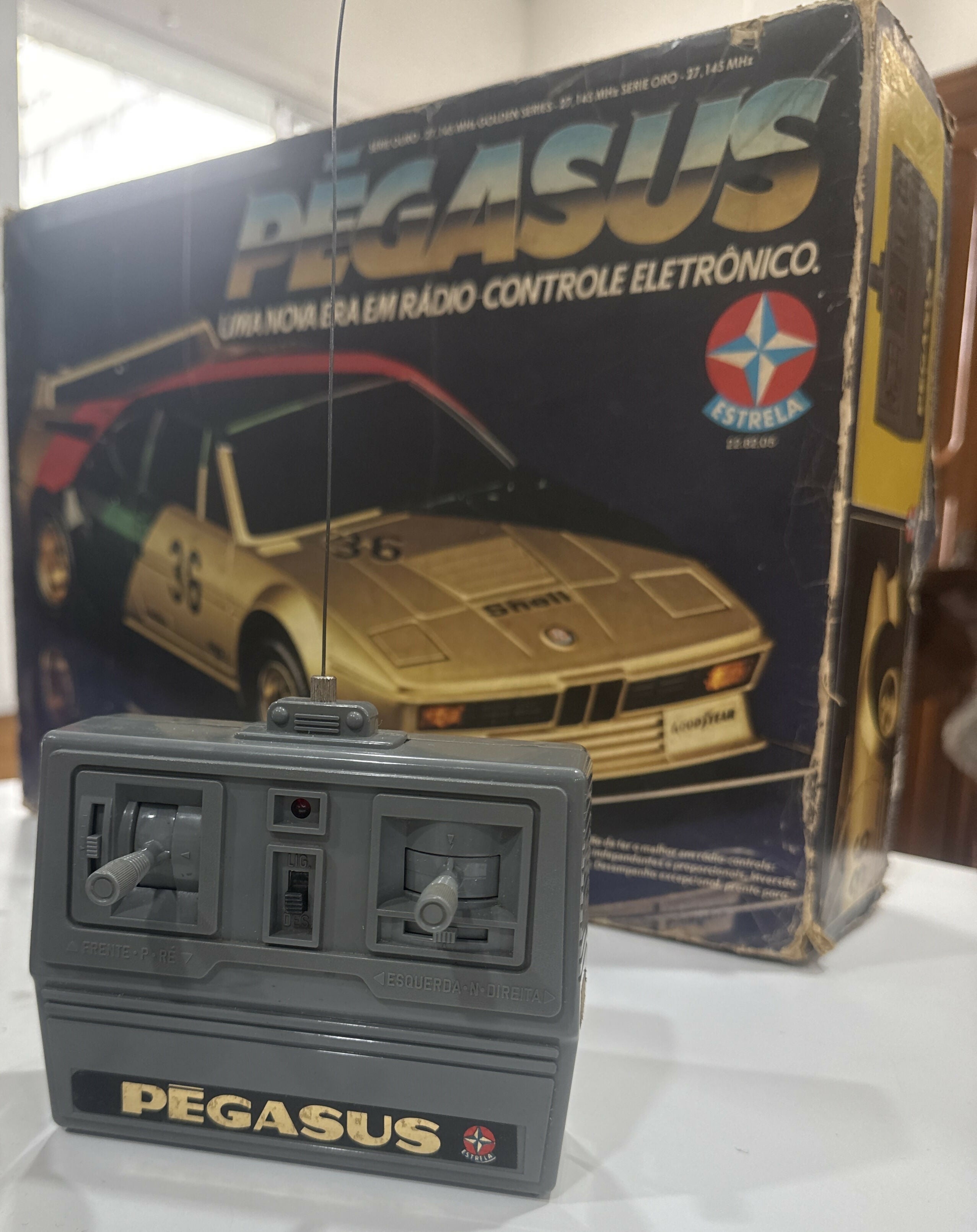 Pegasus Série Ouro 1983 – Estrela • Rádio Controle • Original • Com Caixa